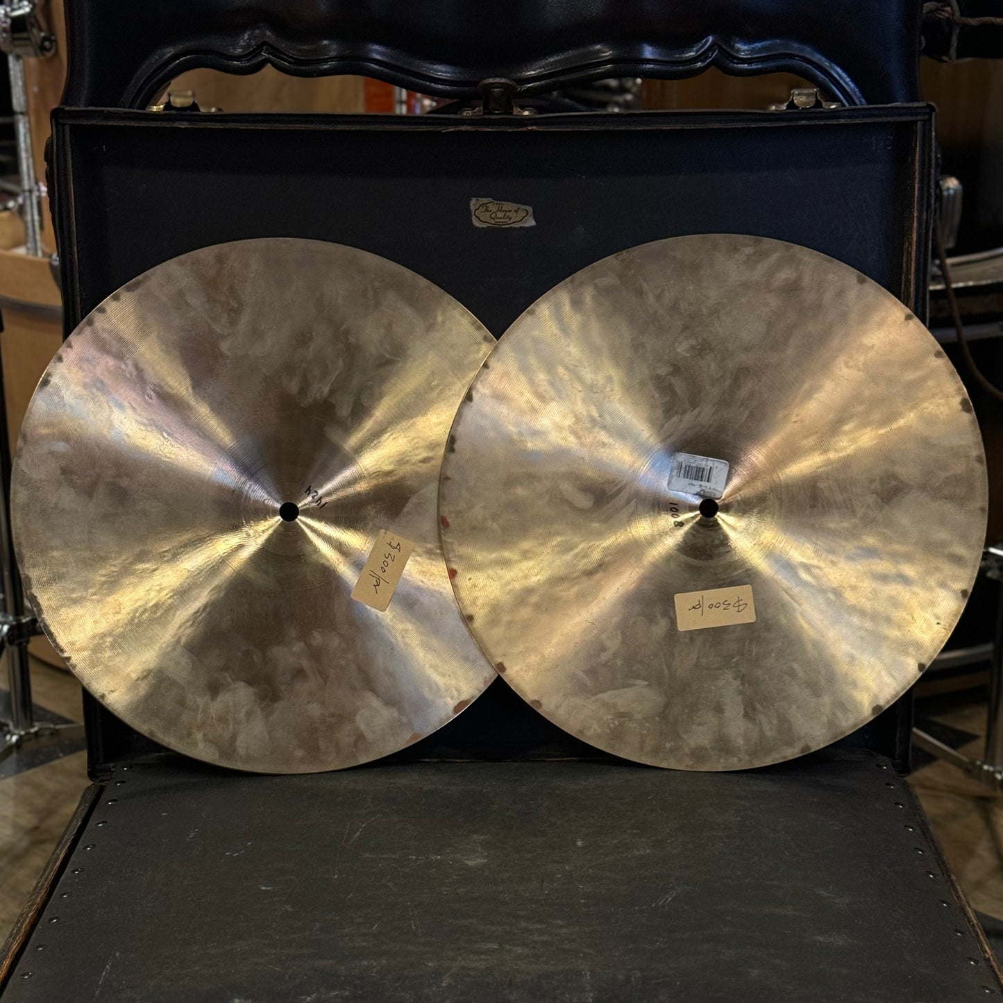USED Zildjian 14" K. ZIldjian Hi-Hat Cymbals - 1008/1424