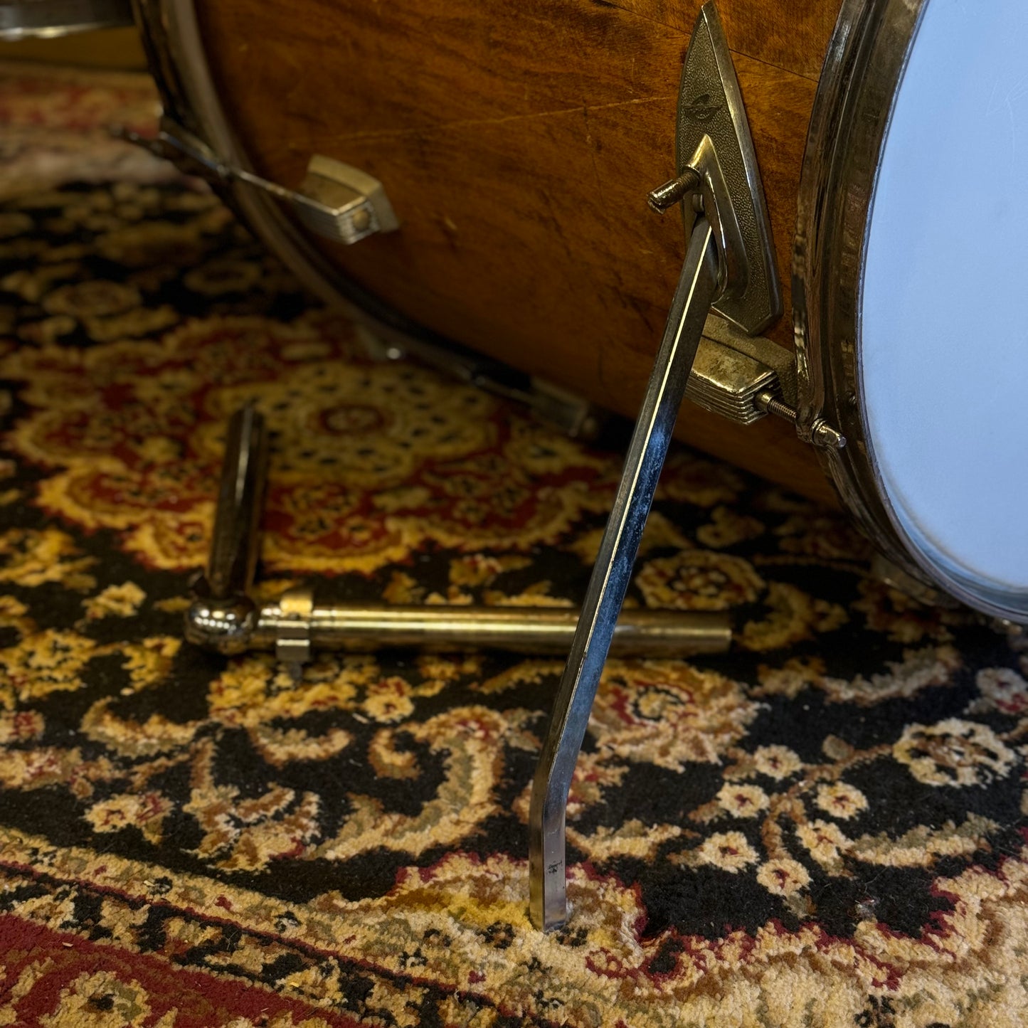 VINTAGE 1970's Trixon Conical Drum Set in Natural Stripped Wood