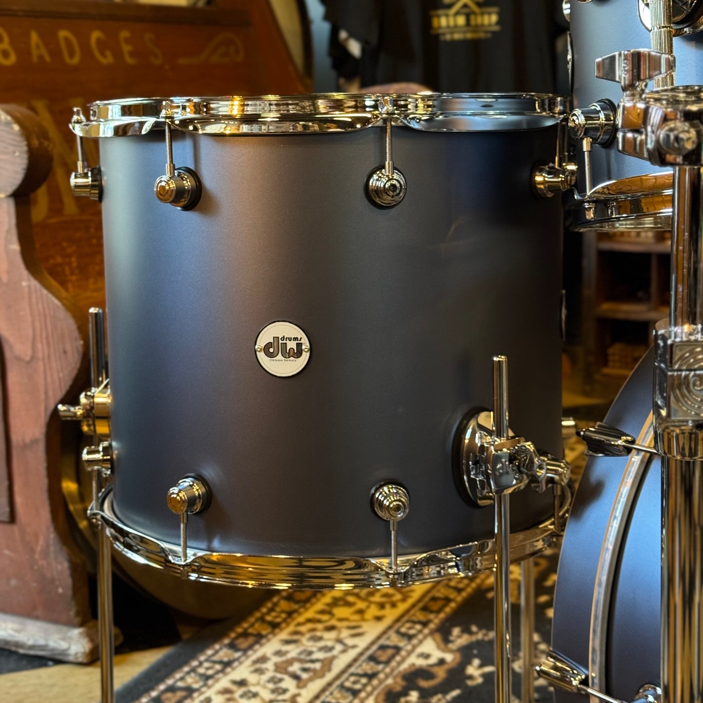 NEW DW Design Series Drum Set in Blue Slate - 18x22, 8x10, 9x12, 14x16