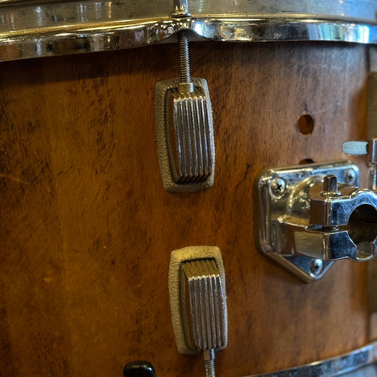 VINTAGE 1970's Trixon Conical Drum Set in Natural Stripped Wood
