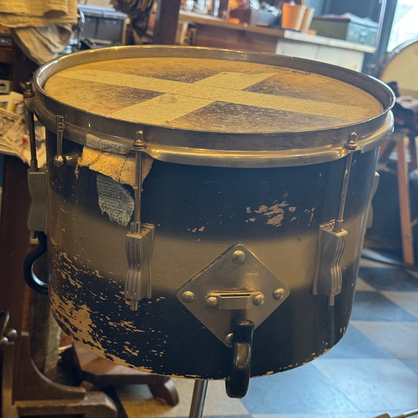 VINTAGE 1960's Ludwig Club Date in Blue & Silver Duco - 14x22, 9x13, 12x15