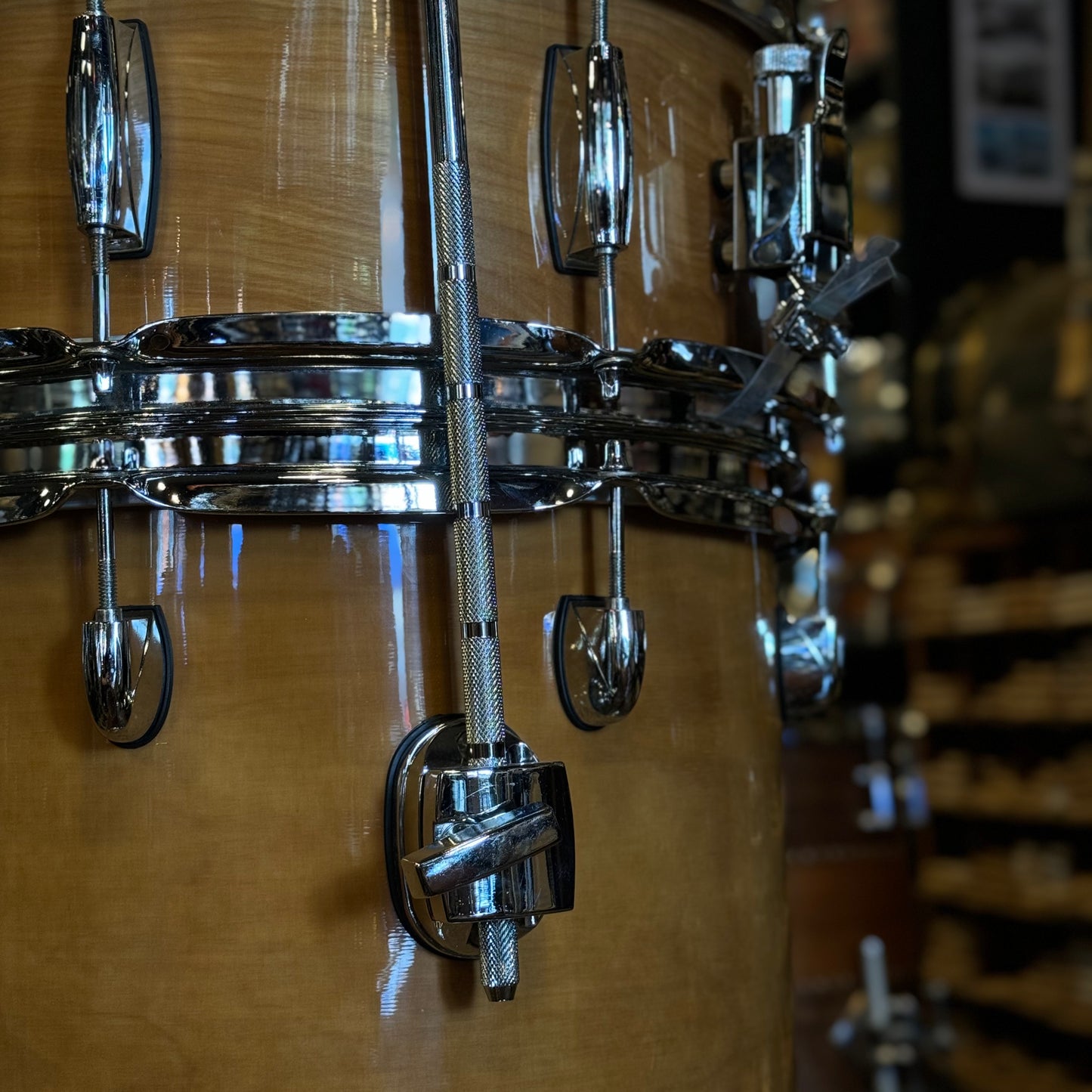 USED 2000's Gretsch Catalina Maple Drum Set in Gloss Natural - 18x22, 8x10, 9x12, 14x14, 16x16 & 5.5x14