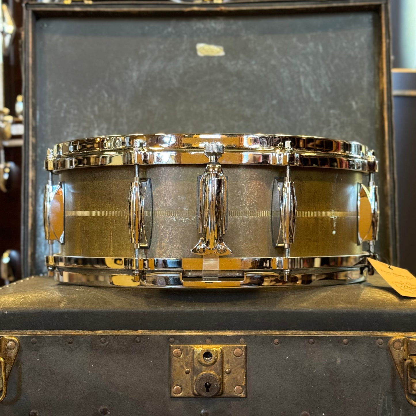 NEW Gretsch 5x14 Aged Bell Brass Snare Drum