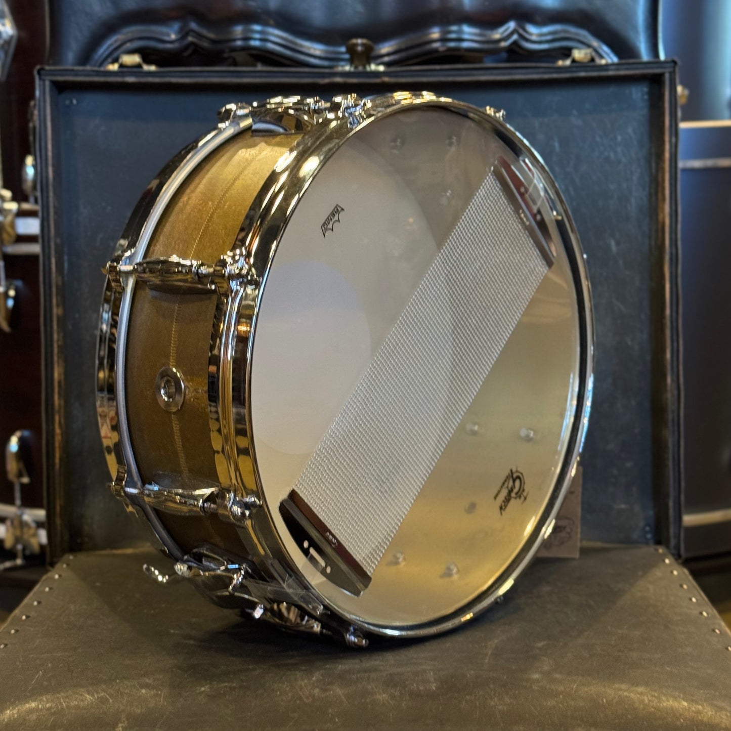 NEW Gretsch 5x14 Aged Bell Brass Snare Drum