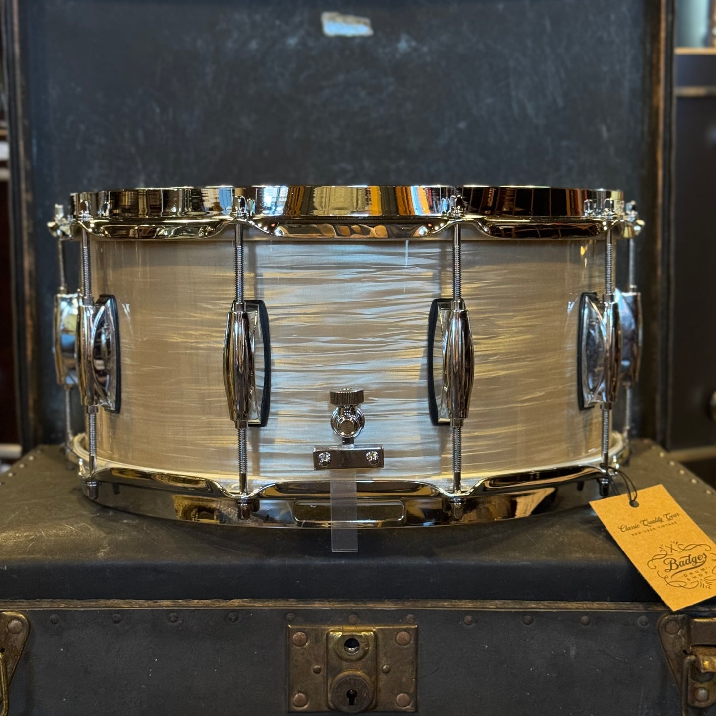 NEW Gretsch 6.5x14 Brooklyn Snare Drum in Creme Oyster