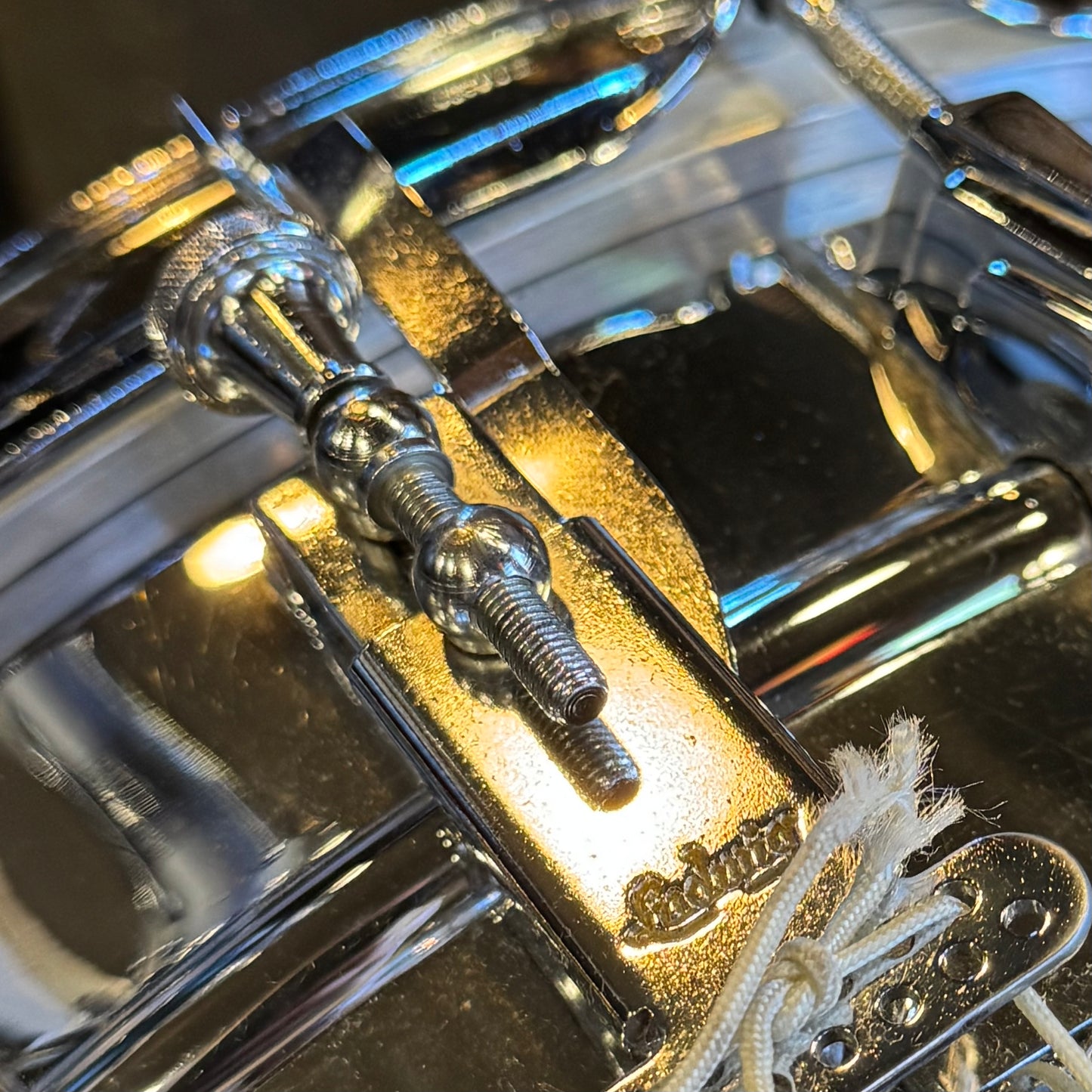 VINTAGE Early 60's Ludwig 5x14 Pre-Serial Chrome over Brass Snare Drum