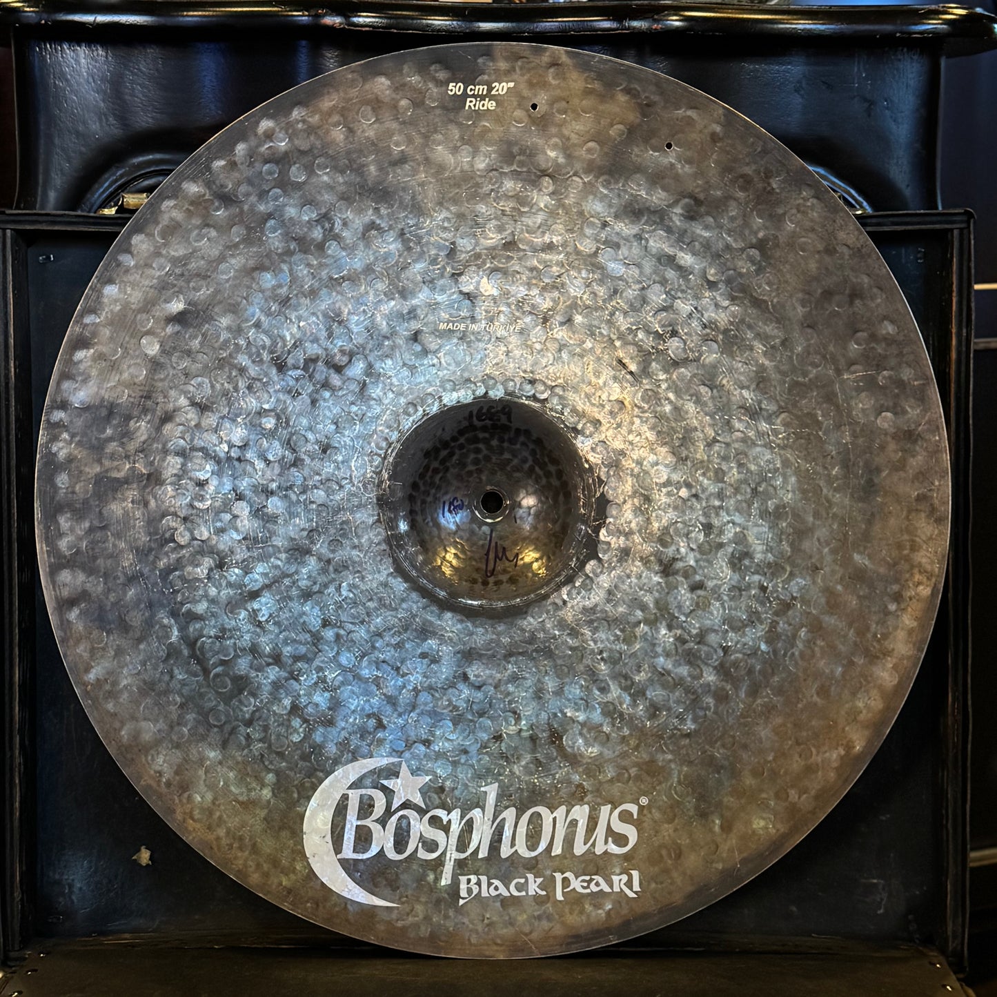 USED Bosphorus 20" Black Pearl Ride w/ Two Rivet Holes - 1659g