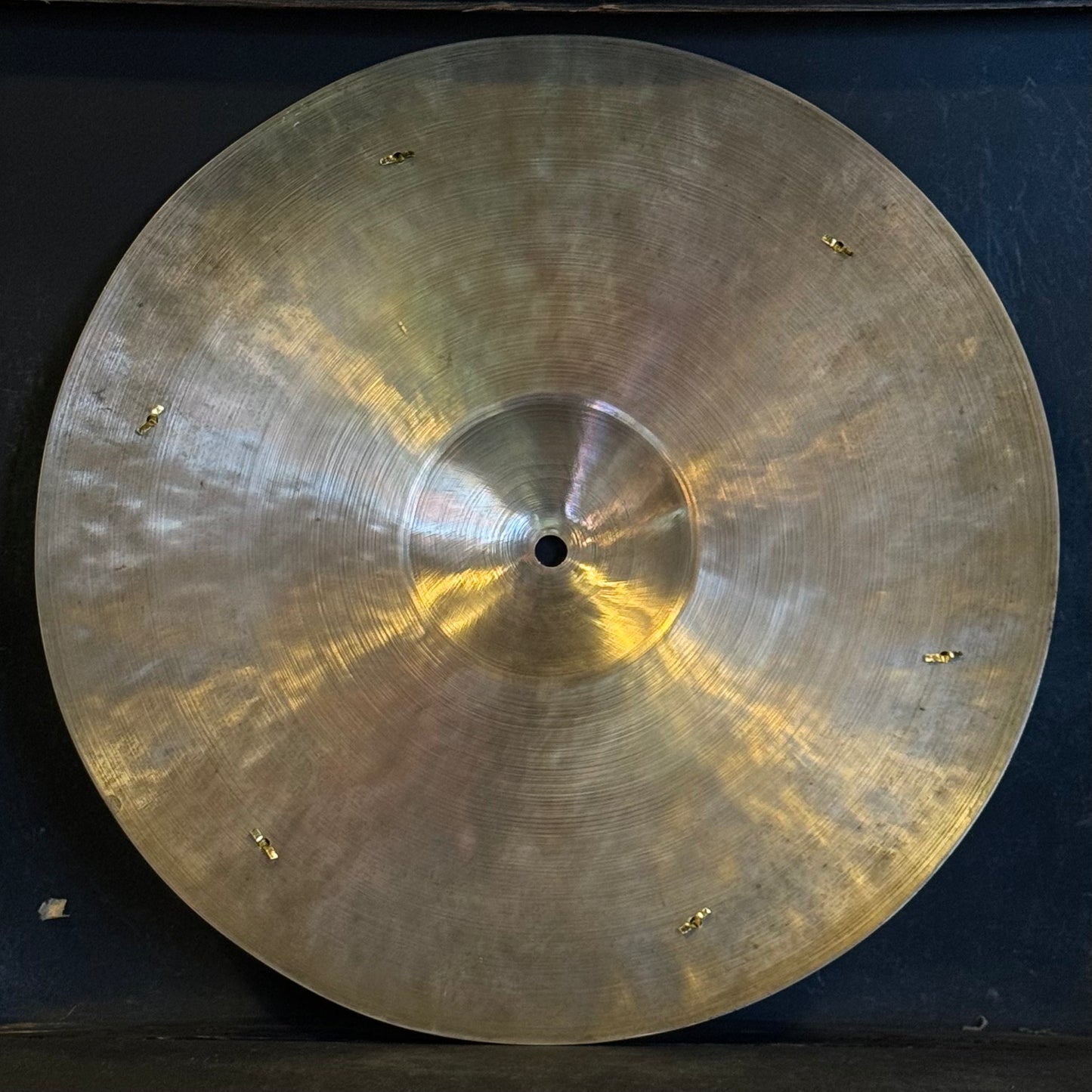 VINTAGE 1930's K. Zildjian Constantinople 16" Ride Cymbal w/ Six Rivets - 1232
