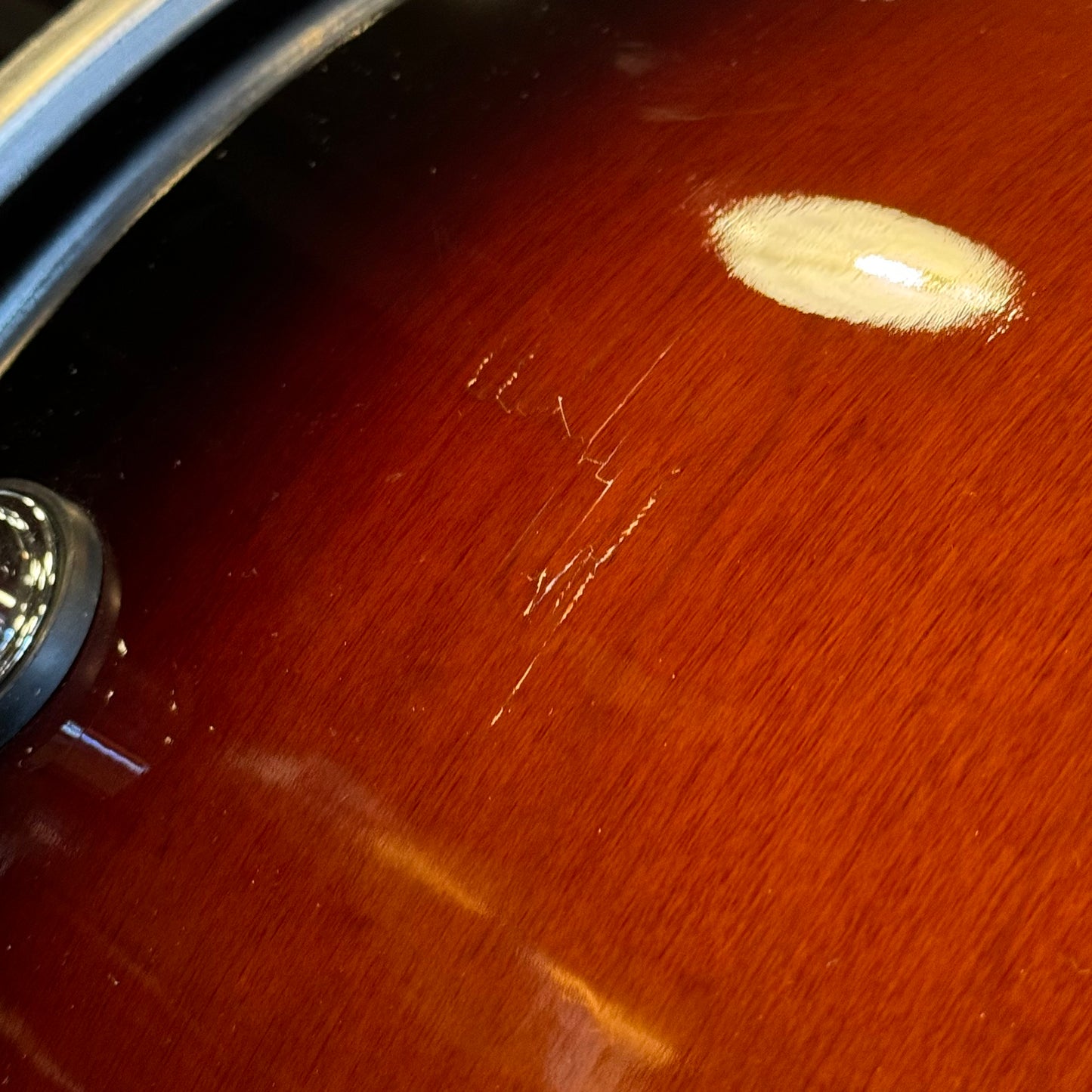 USED DW Design 18x22 Bass Drum in Tobacco Burst