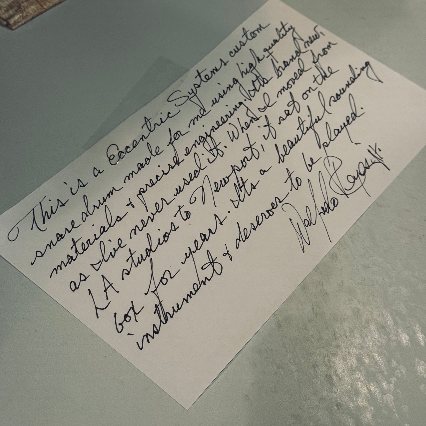 Walfredo Reyes Jr Collection Eccentric Systems 5x14 Black Nickel over Brass Snare Drum