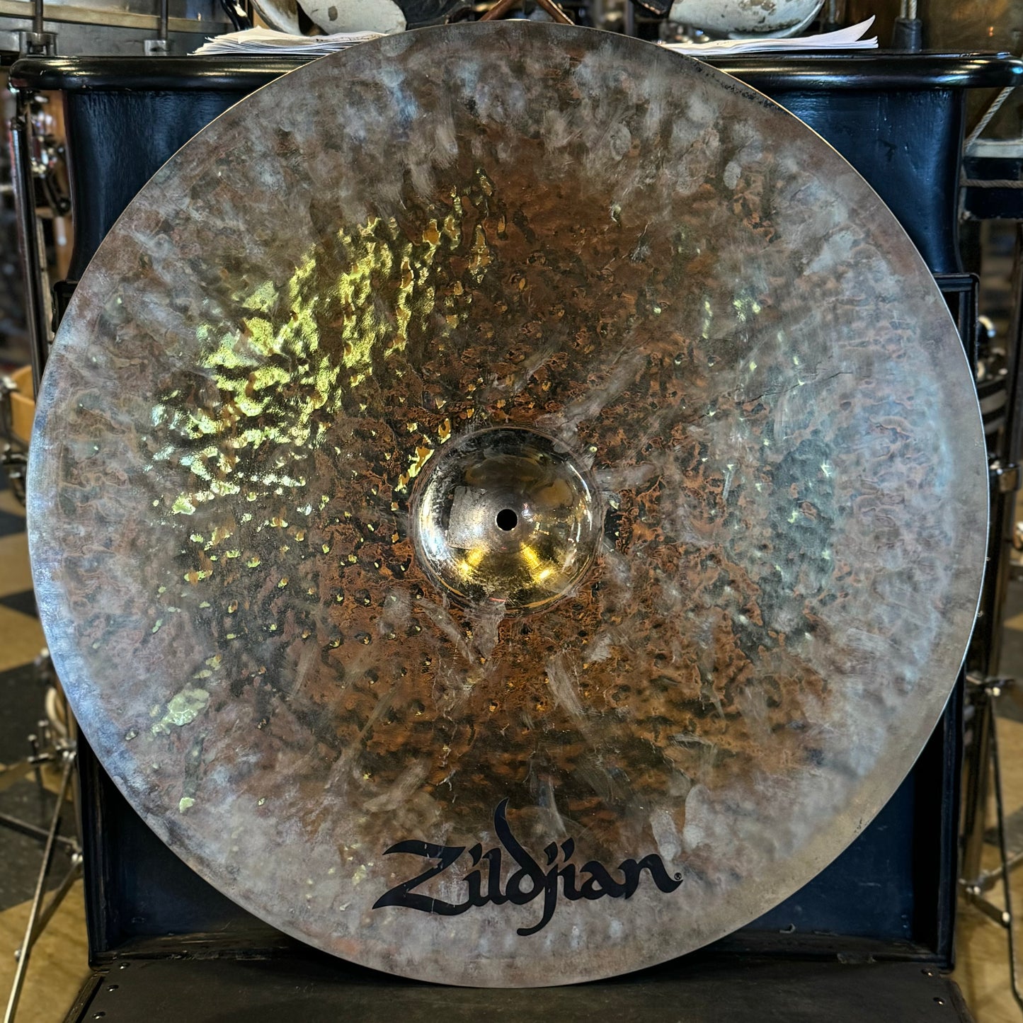 USED Zildjian 22" Discontinued Rarities Dark Thin Ride - 2608g