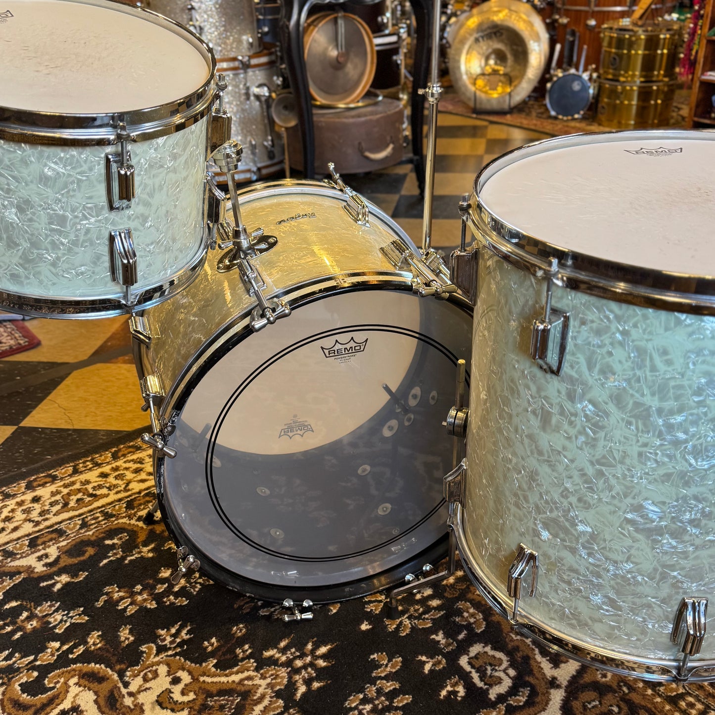 VINTAGE 1960's Rogers Cleveland Era "Holiday" Outfit in White Marine Pearl