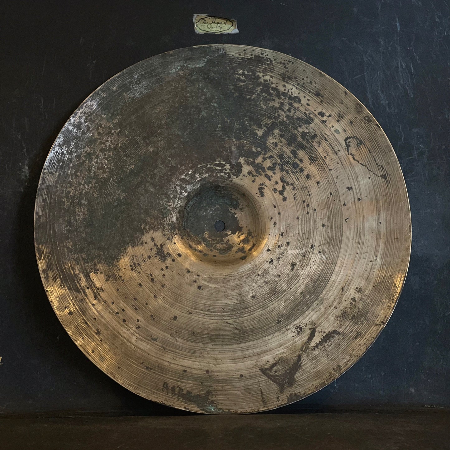 VINTAGE 1930's K. Zildjian & CIE Constantinople 14" Band Crash Cymbal - 1210