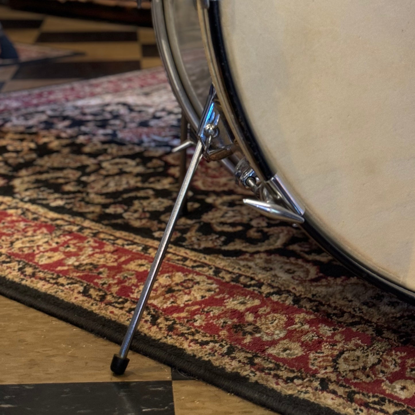 VINTAGE 1958 Slingerland Gene Krupa Outfit in White Marine Pearl - 14x22, 9x13, 16x16 & 7x14