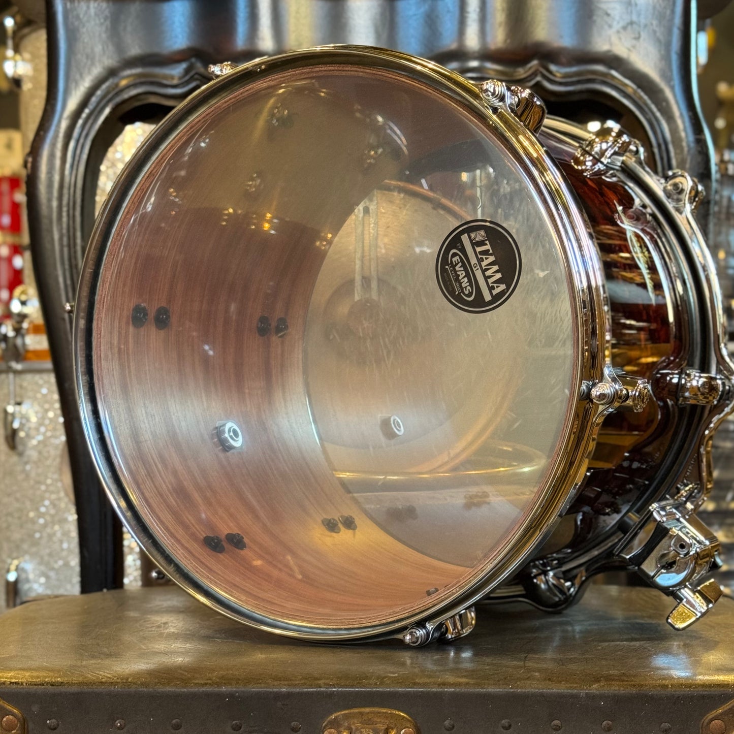 USED Tama 10x13 Starclassic Bubinga Tom in Volcanic Red Lacquer - 2018