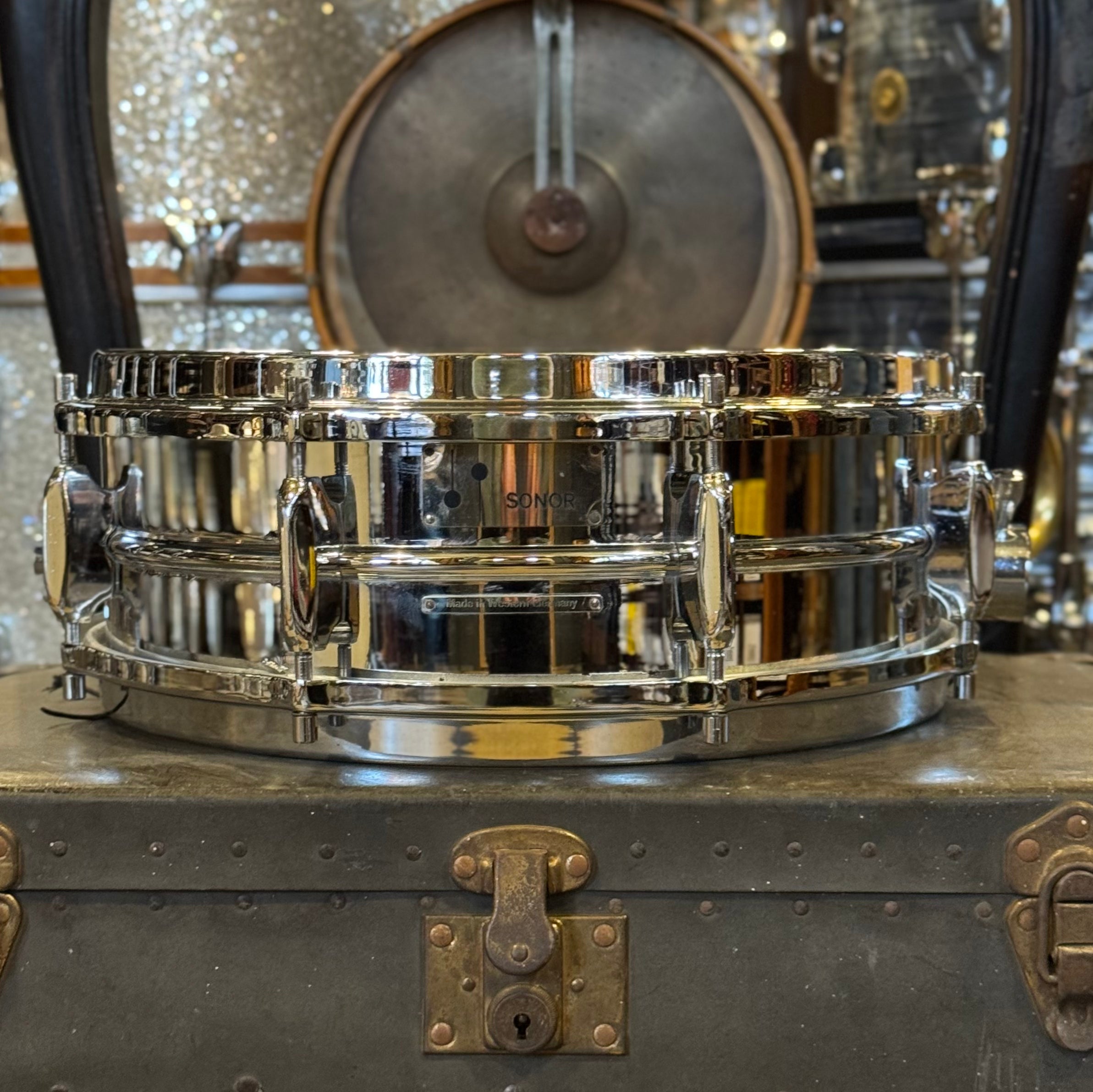 VINTAGE 1960's Sonor 5x14 D444 All Metal Teardrop 8-Lug Snare