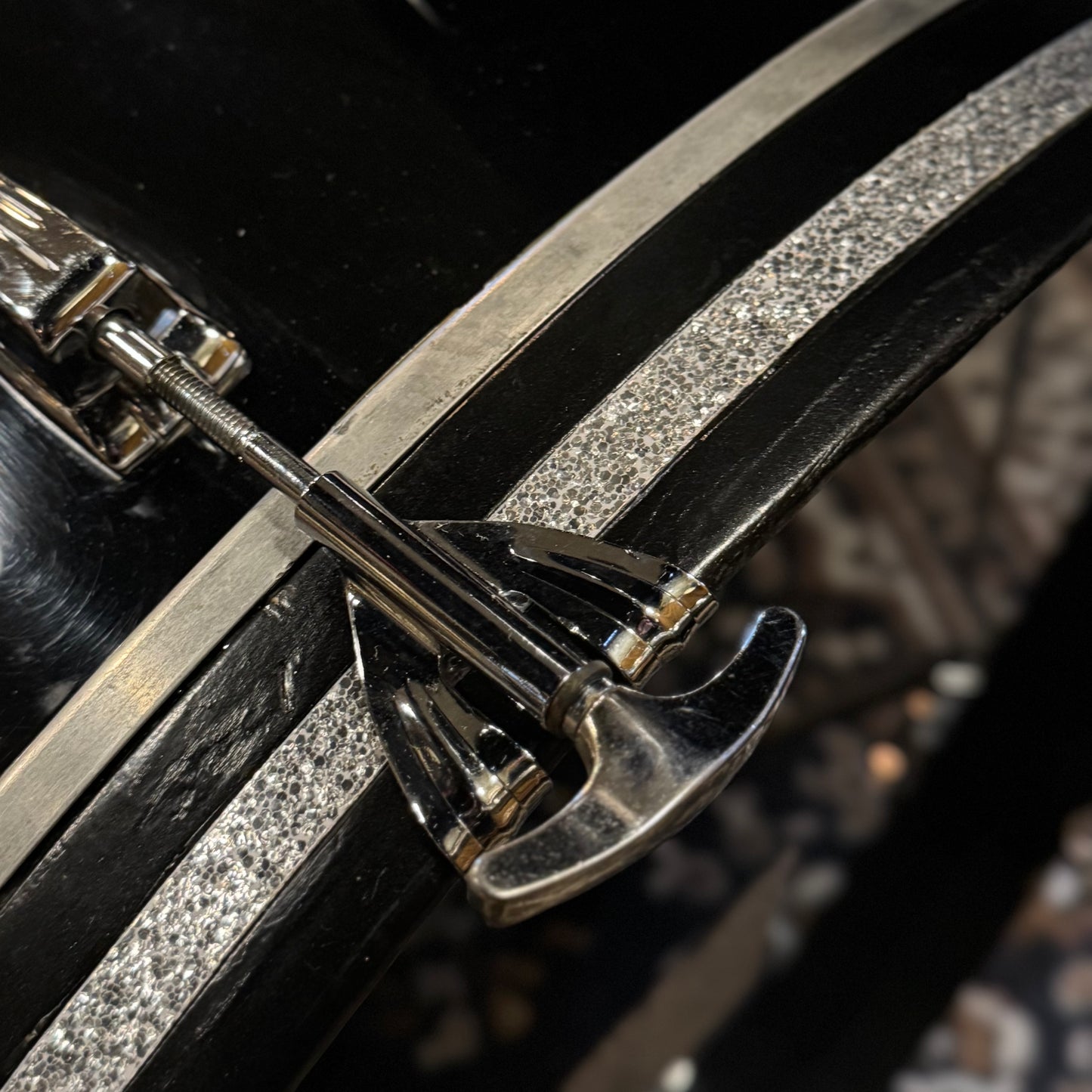 VINTAGE 1978-1979 Ludwig Vistalite Overdrive Outfit in Black Acrylic - 14x26, 9x13, 10x14, 12x15, 14x16, 16x18