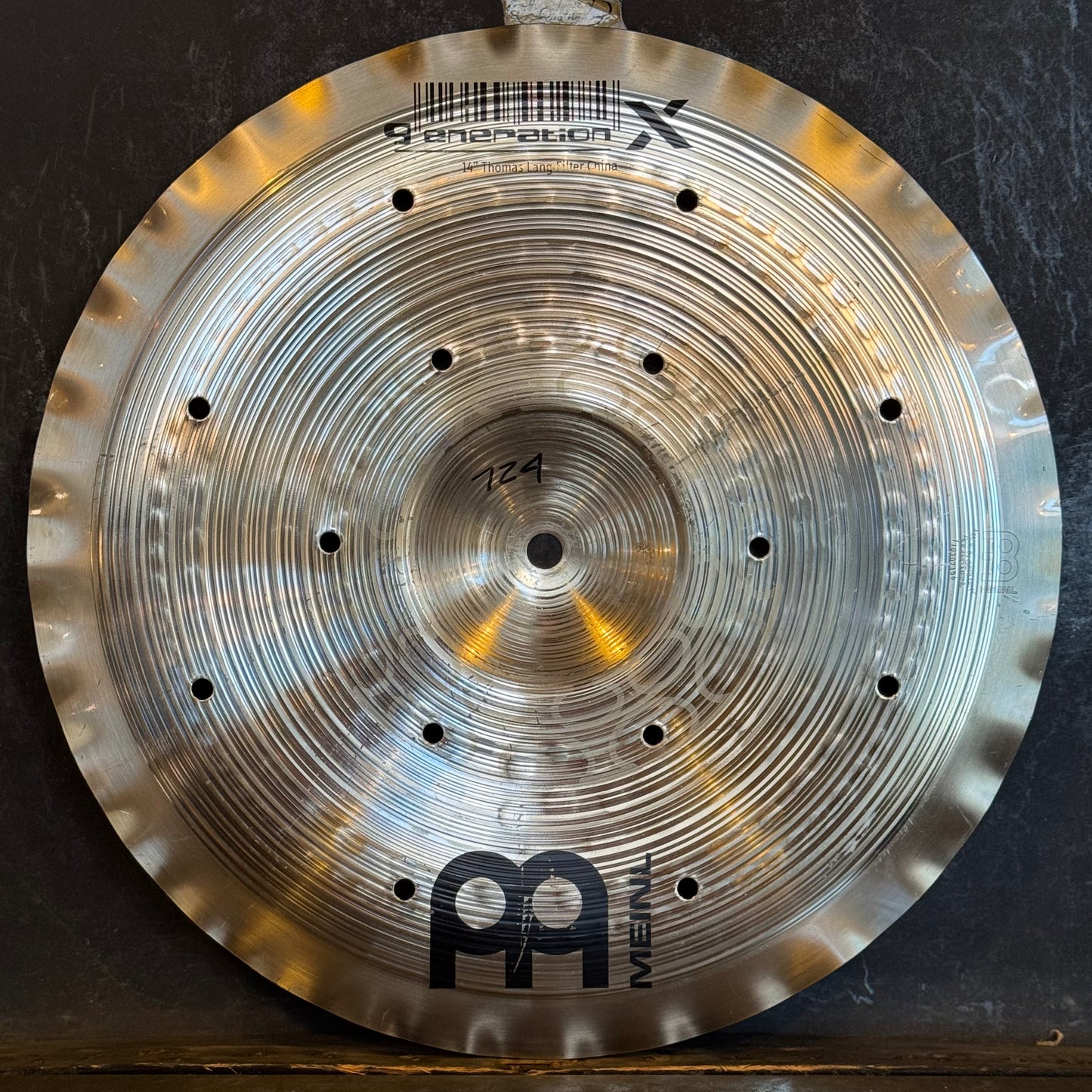USED Meinl 14" Generation X Thomas Lang Filter China - 724g