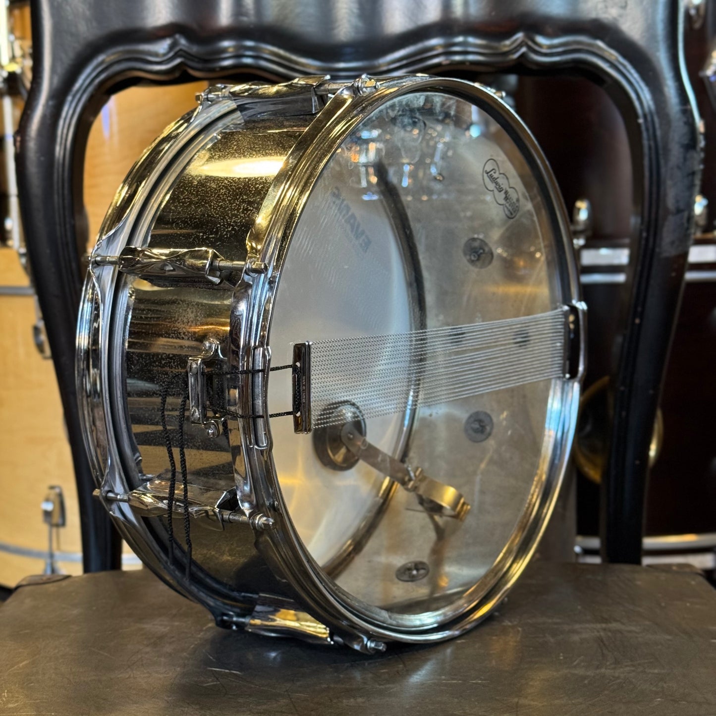 VINTAGE 1970's Olympic by Premier 5x14 Steel Snare Drum
