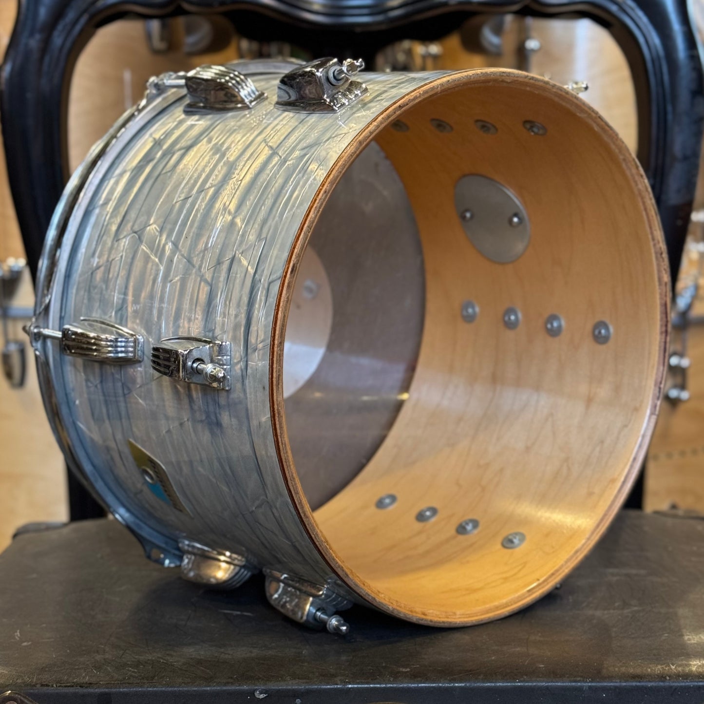 VINTAGE 1970's Ludwig 9x13 Tom in Sky Blue Pearl