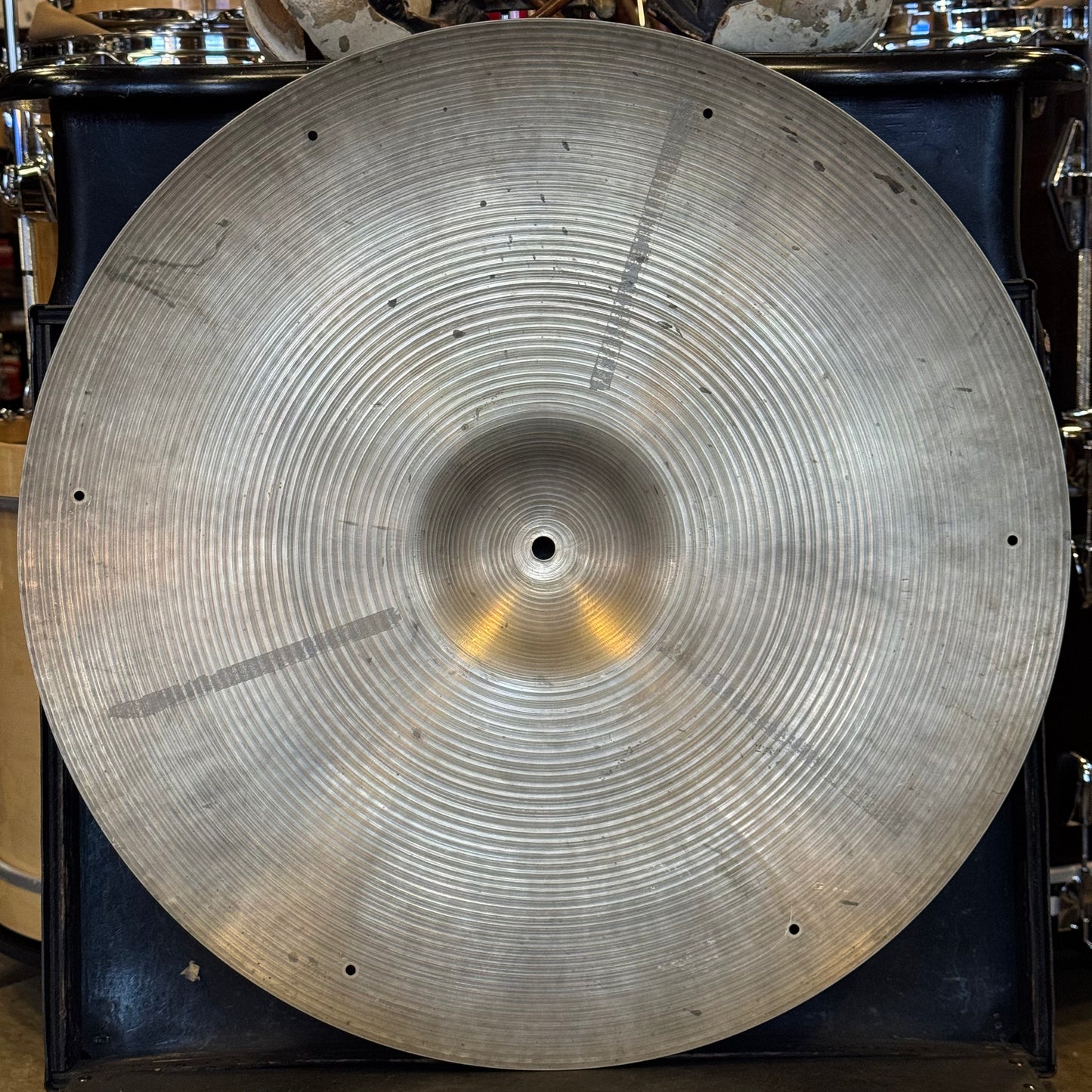 VINTAGE 1960's A. Zildjian 22" Medium Ride w/ Six Rivet Holes - 2620g