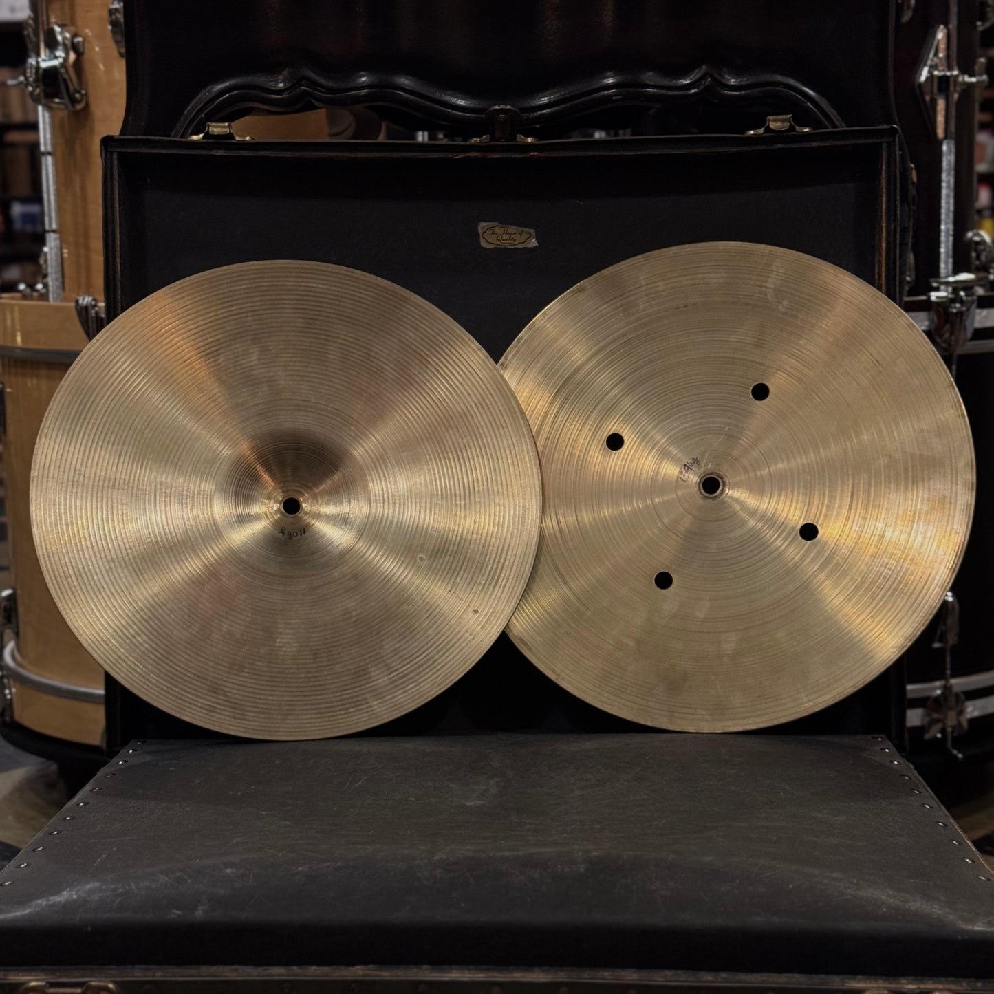 USED 1990's A. Zildjian 14" Quick Beat Hi-Hats - 1108/1346g