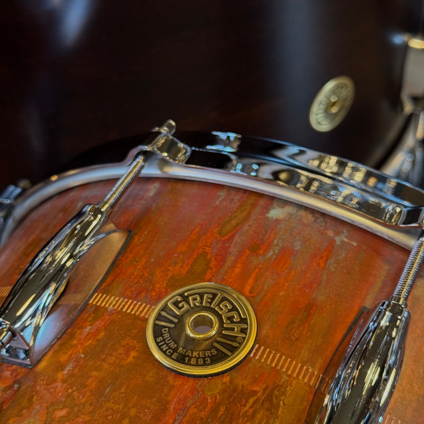 NEW Gretsch 6.5x14 USA Aged Copper Snare Drum