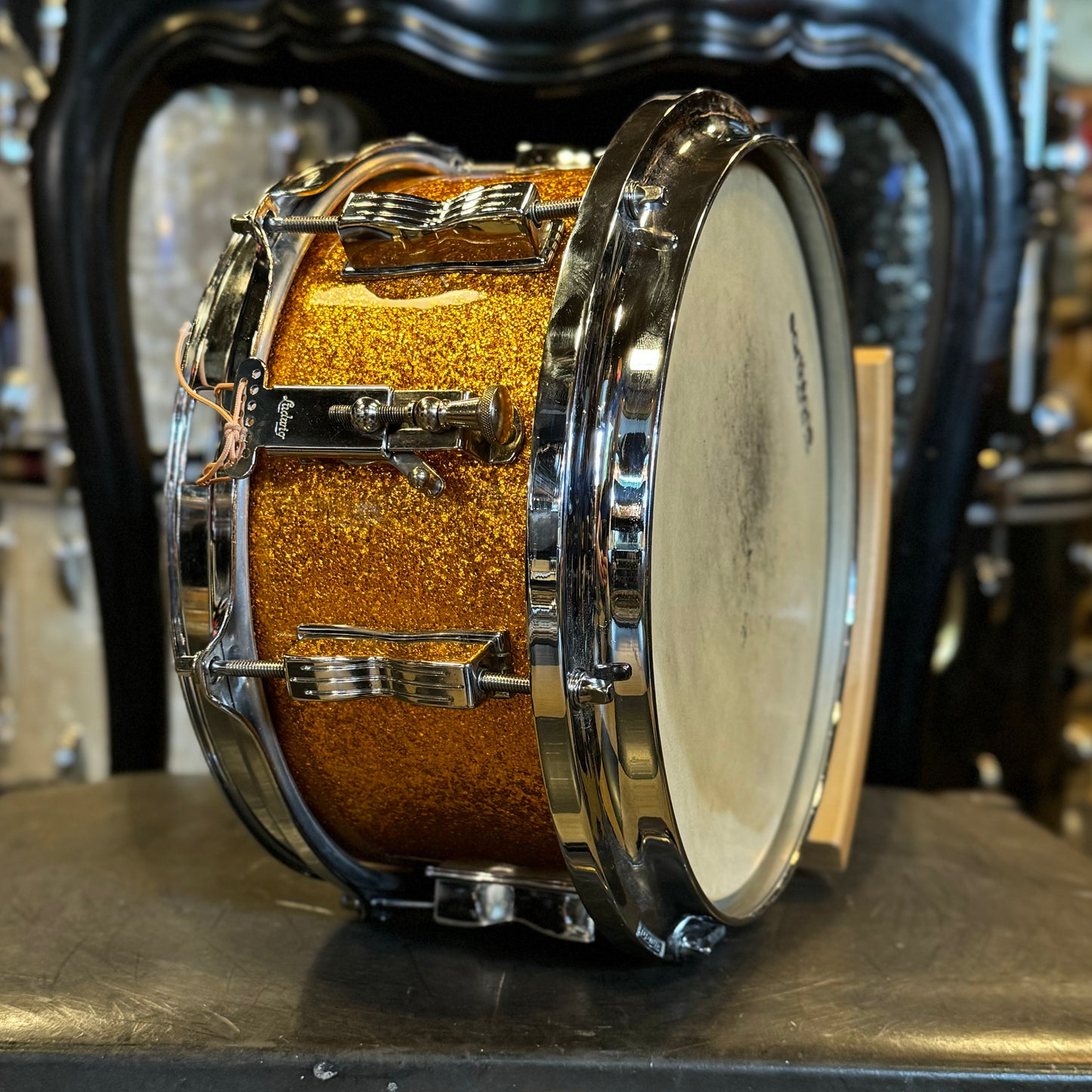 USED Eames 5x10" Snare Drum in Gold Sparkle