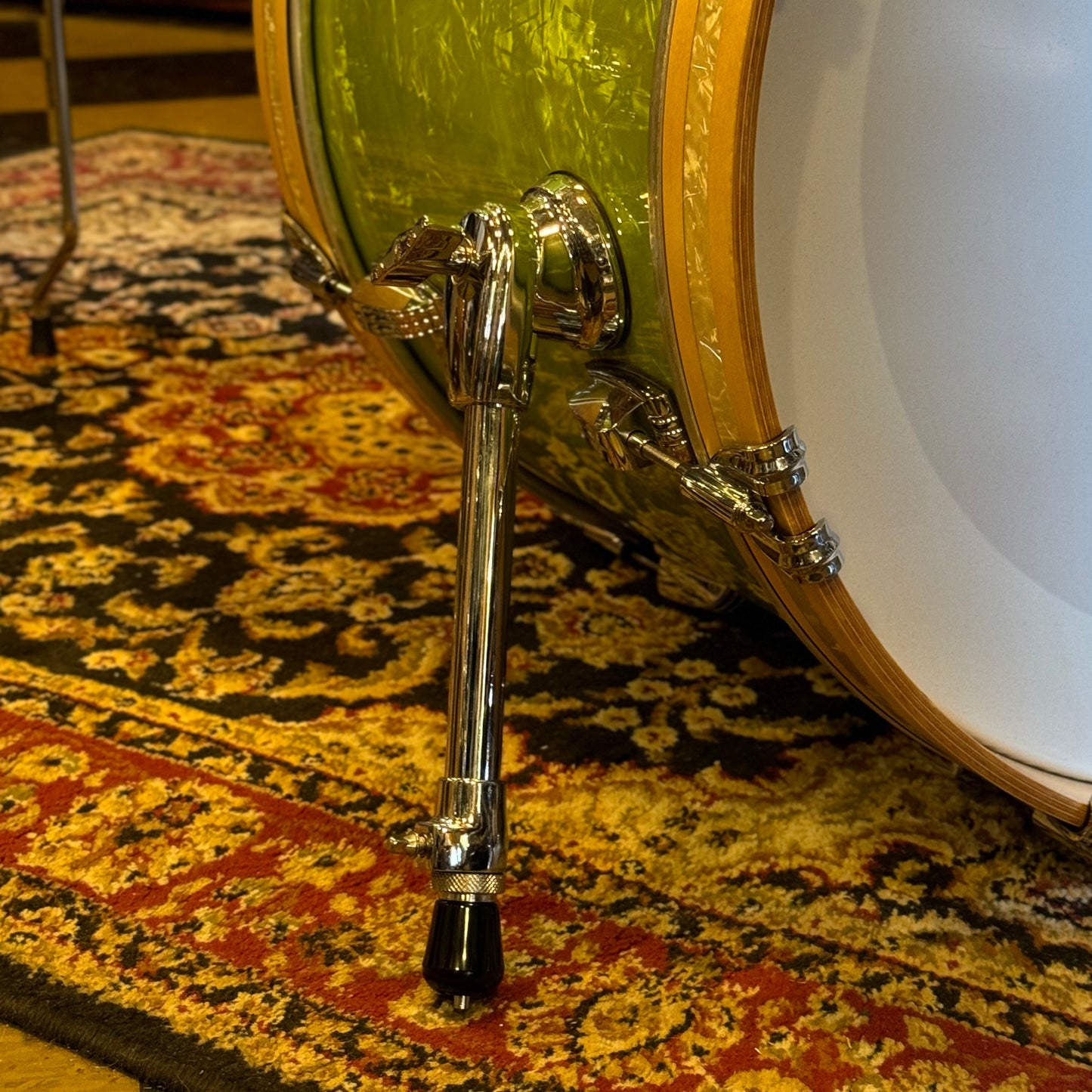 USED Ludwig Classic Maple Downbeat Outfit in Exclusive Emerald Pearl - 14x20, 8x12, 14x14