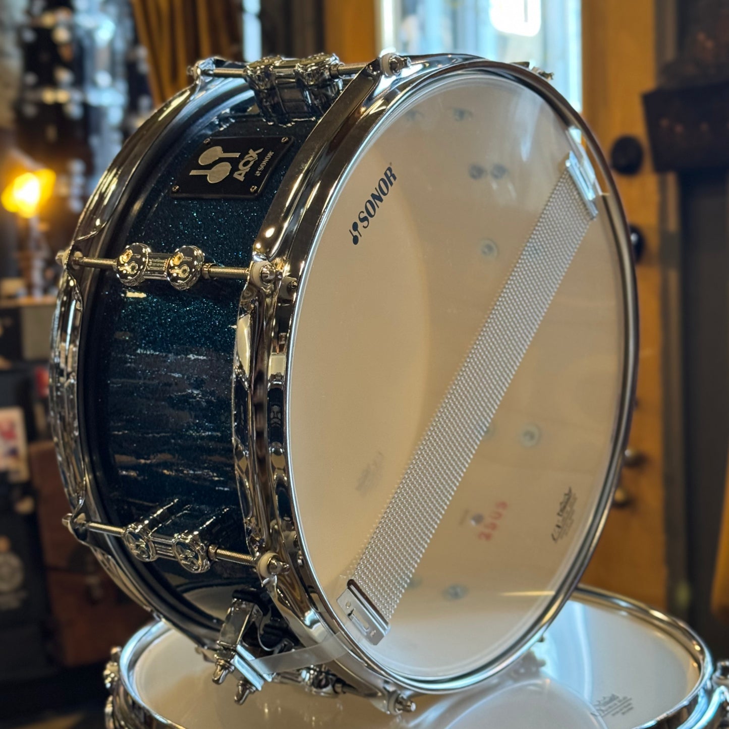 NEW Sonor AQX Jungle Drum Set in Blue Ocean Sparkle - 15x16, 7x10, 12x13, 6x13