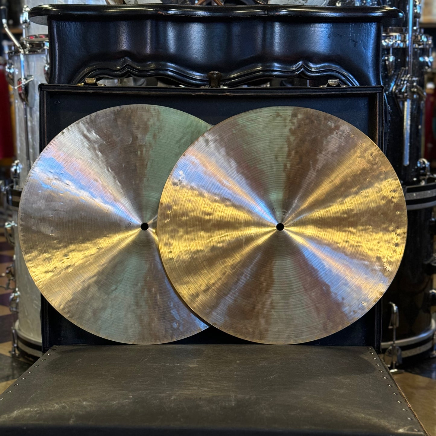 USED Meinl 16" Byzance Traditional Medium Hi-Hat Cymbals - 1450/1630g