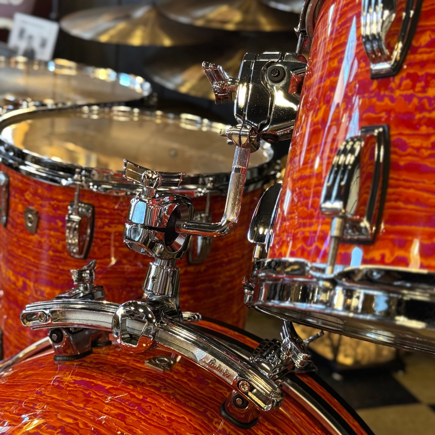 USED 2017 Ludwig Classic Maple in Mod Orange - 14x22, 9x13, 14x14, 16x16