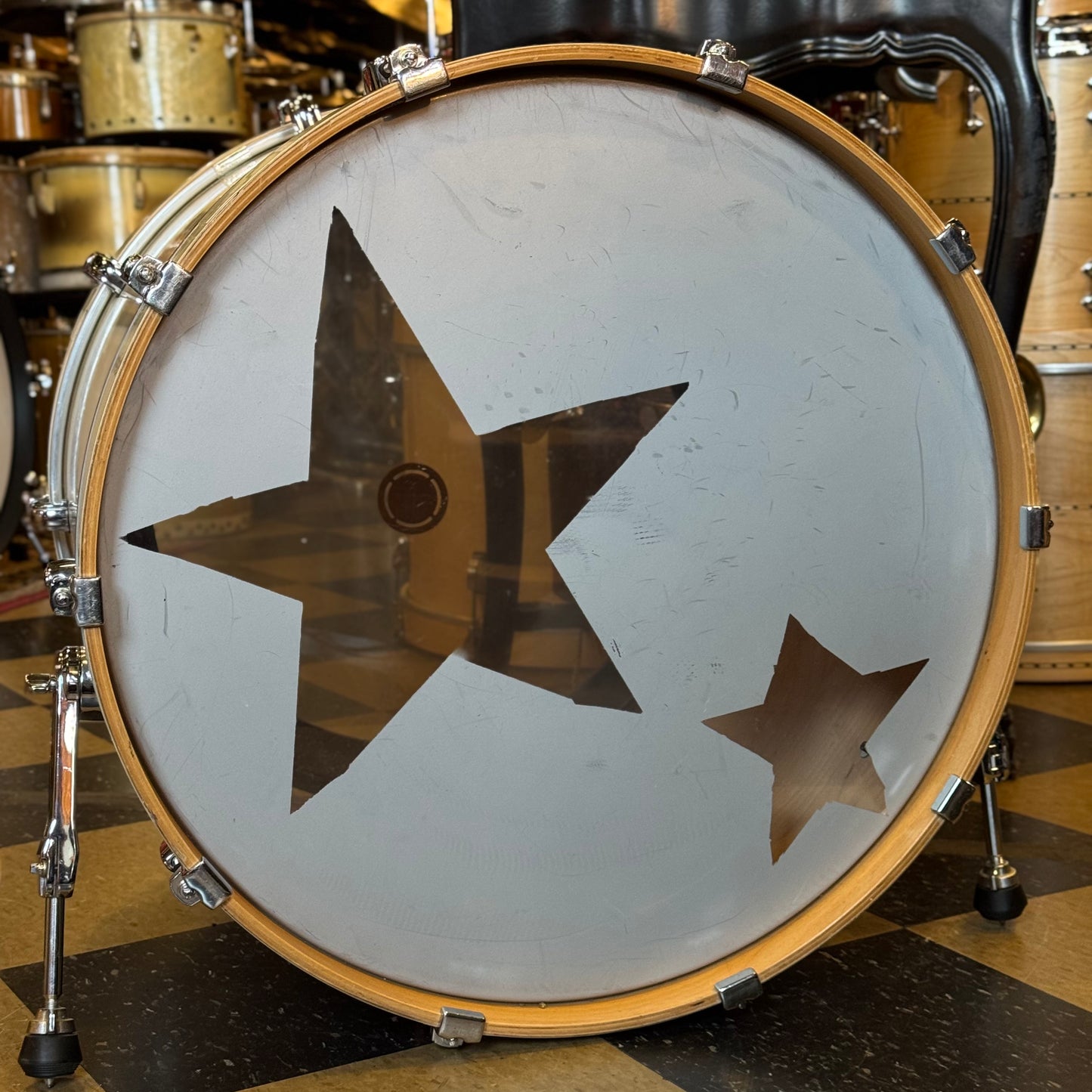 USED Tama Starclassic 18x22 Performer Series in White Silk