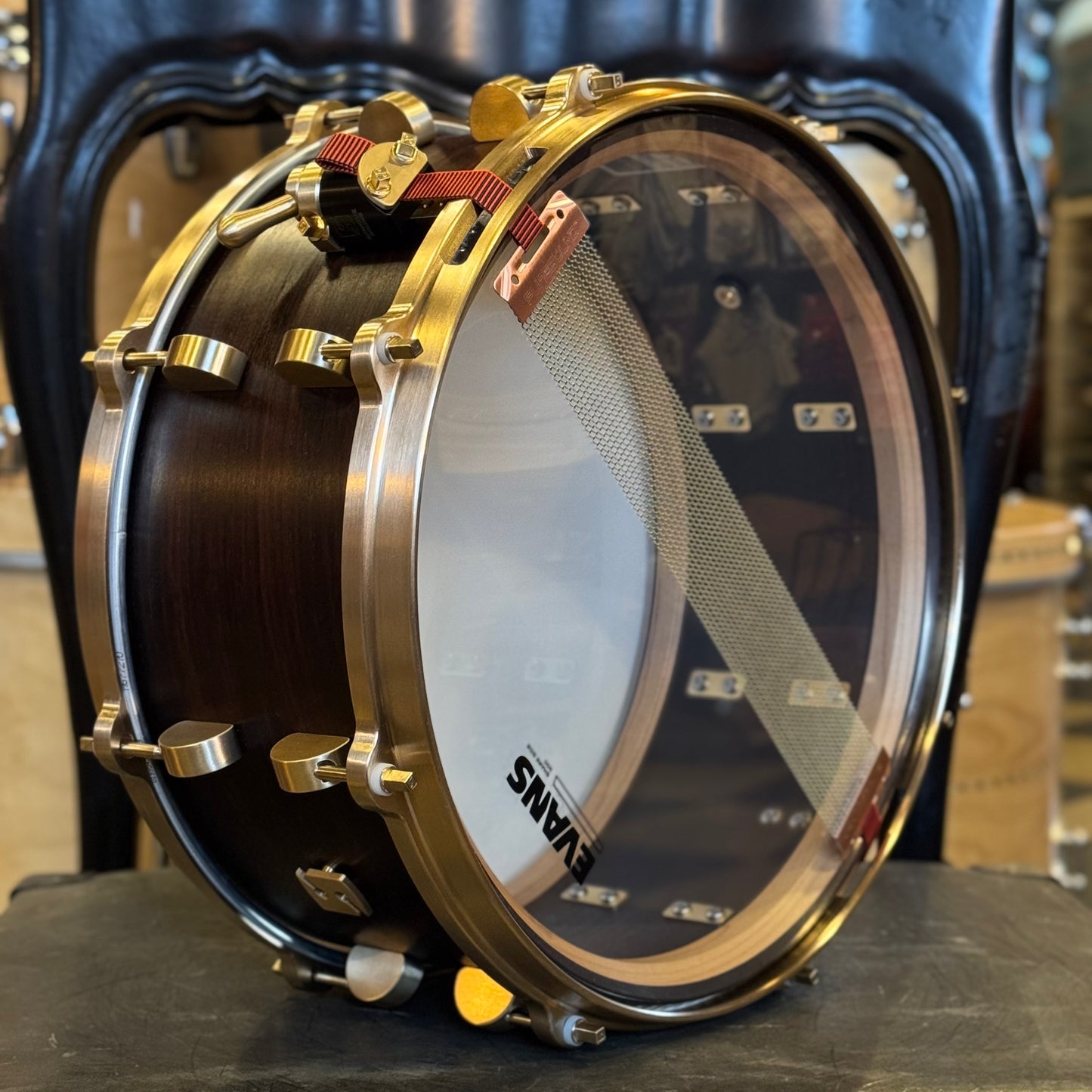 NEW Sonique Studio Series 6.5x14 East Indian Rosewood Snare Drum (B-Stock)