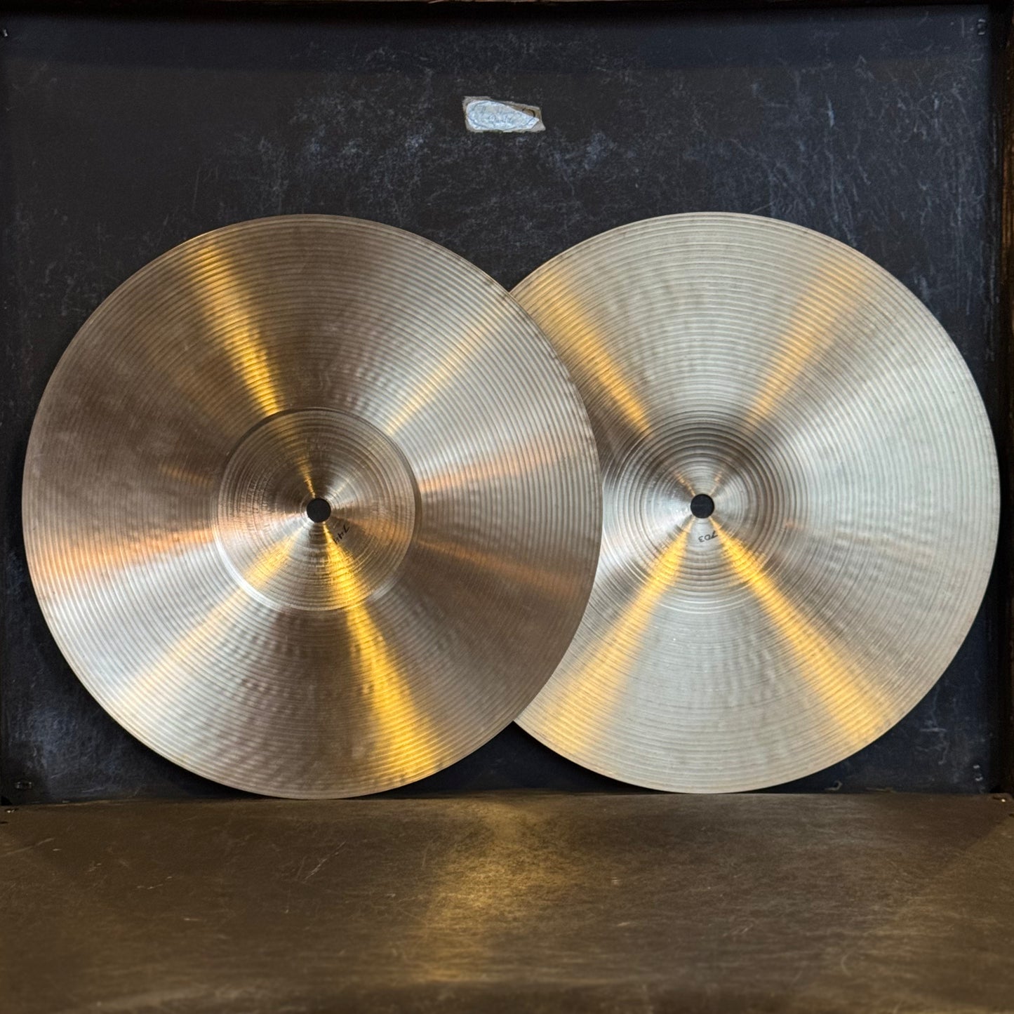USED Zildjian 12" A. Zildjian Special Recording Hi-Hats - 703/741