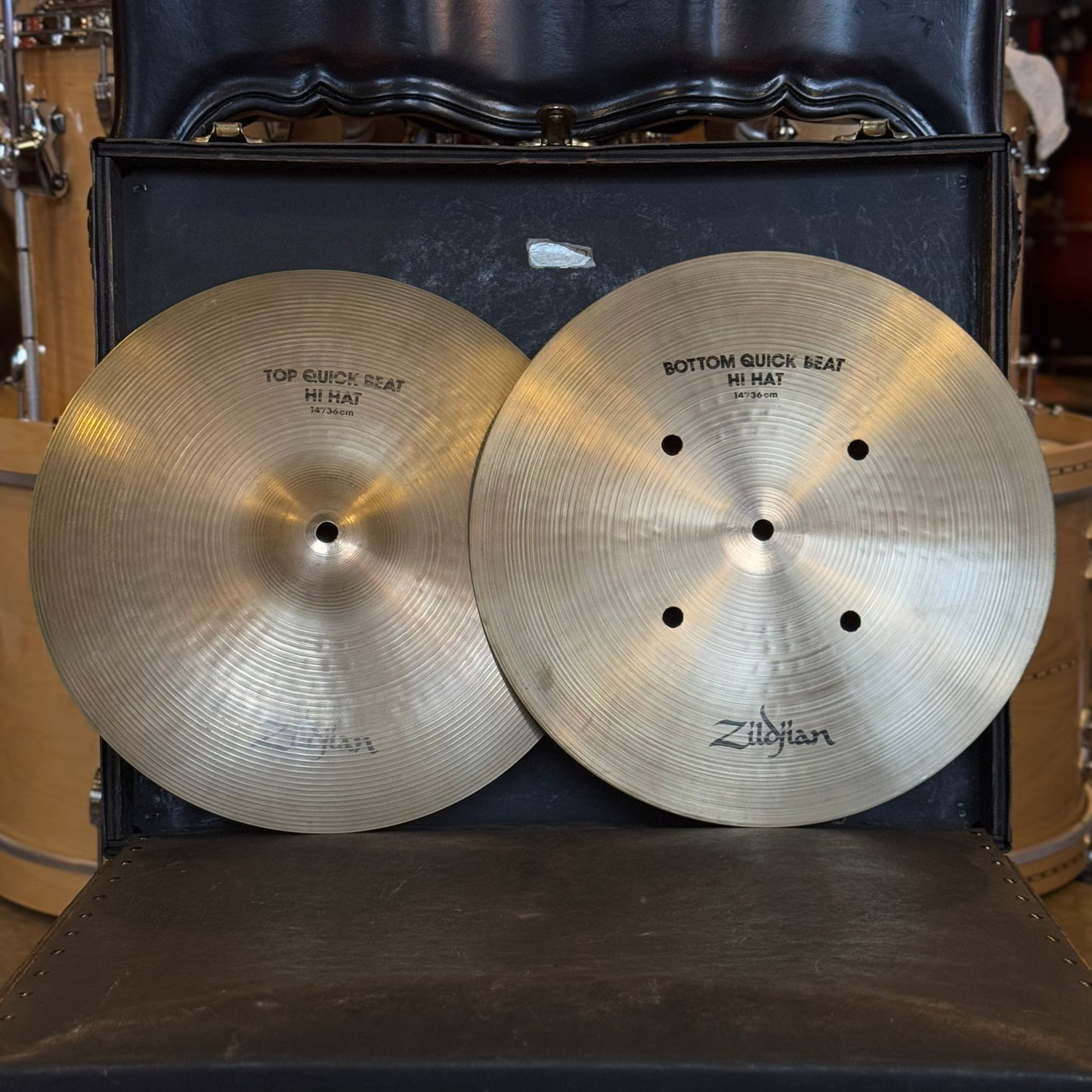 USED Zildjian 14" A. Zildjian Quick Beat Hi-Hats - 1234/1398g