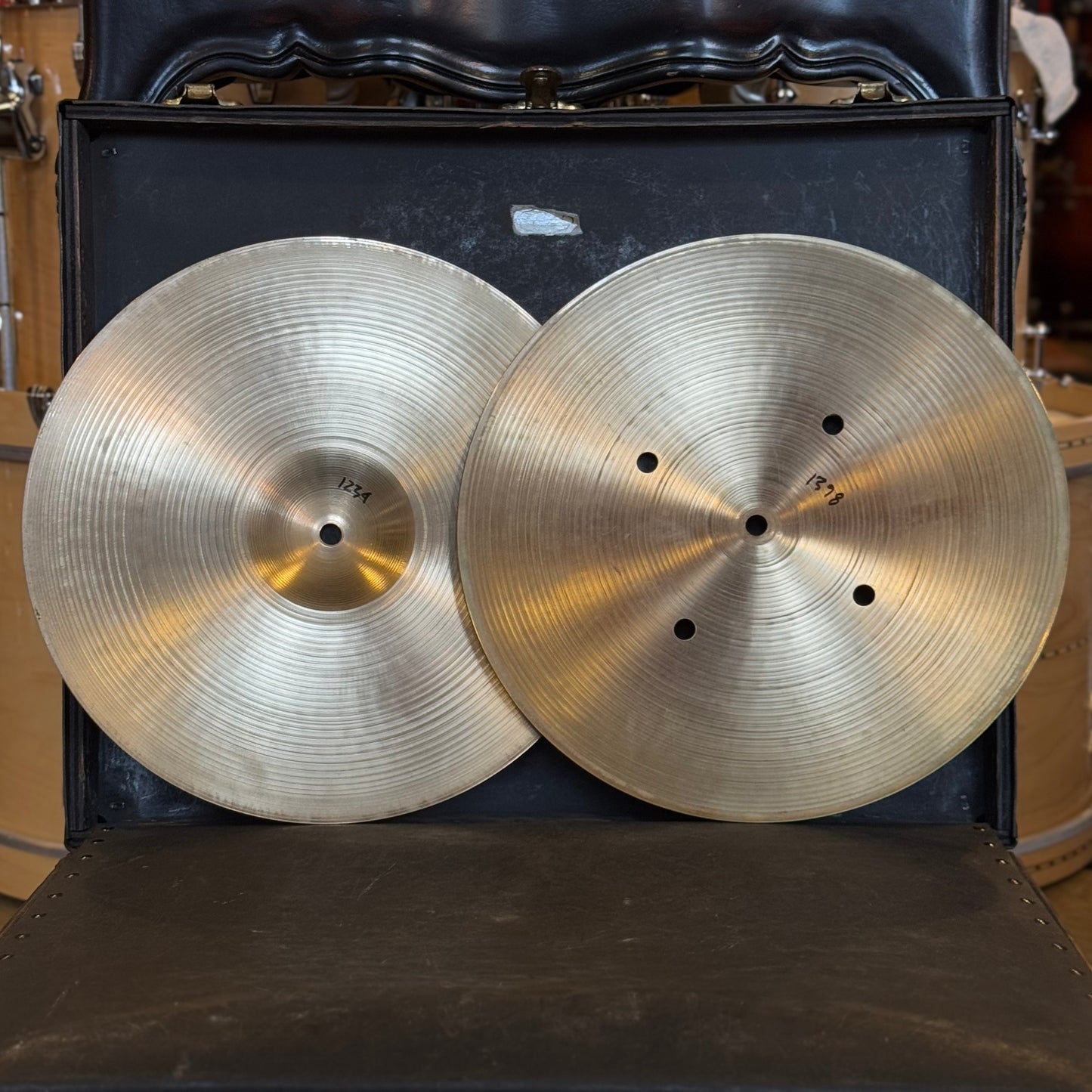 USED Zildjian 14" A. Zildjian Quick Beat Hi-Hats - 1234/1398g