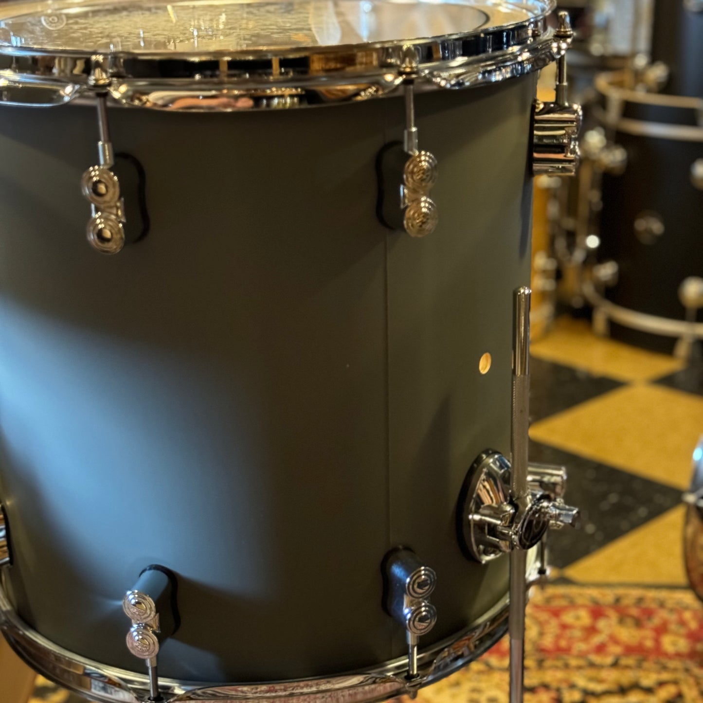 USED PDP Concept Maple Drum Set in Satin Pewter - 16x20, 9x12, 14x14