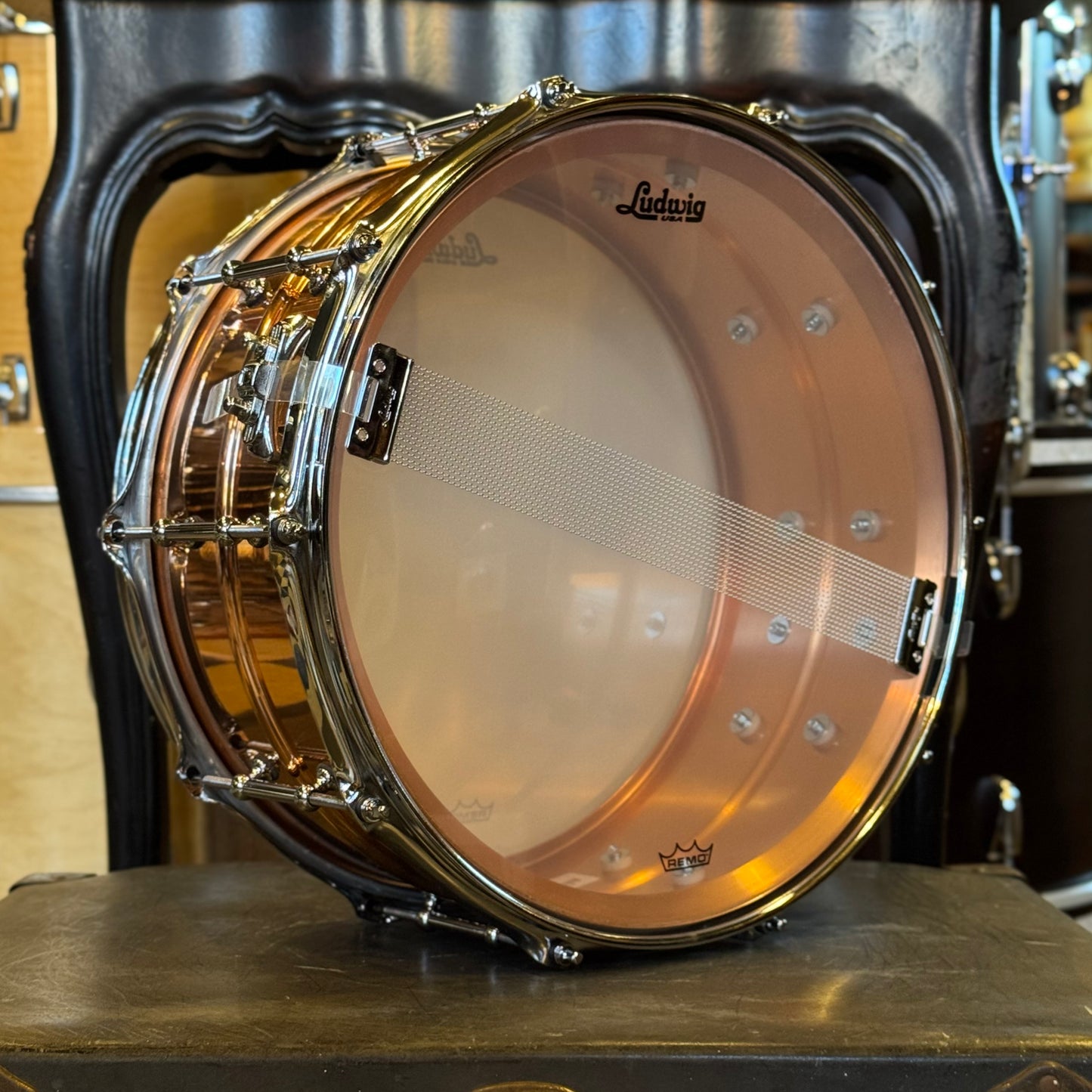 NEW Ludwig 6.5x14 Ludwig Copper Phonic w/ Smooth Shell & Tube Lugs