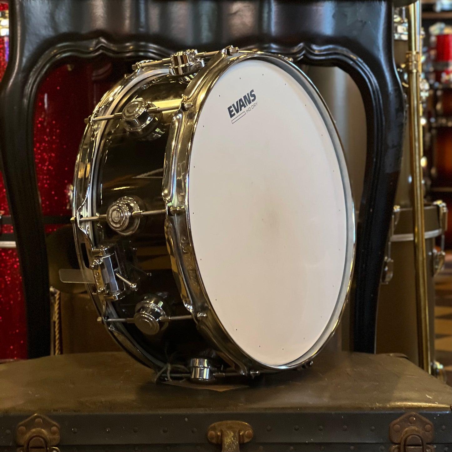 USED DW Collector's 5x14 Black Nickel over Brass Snare Drum