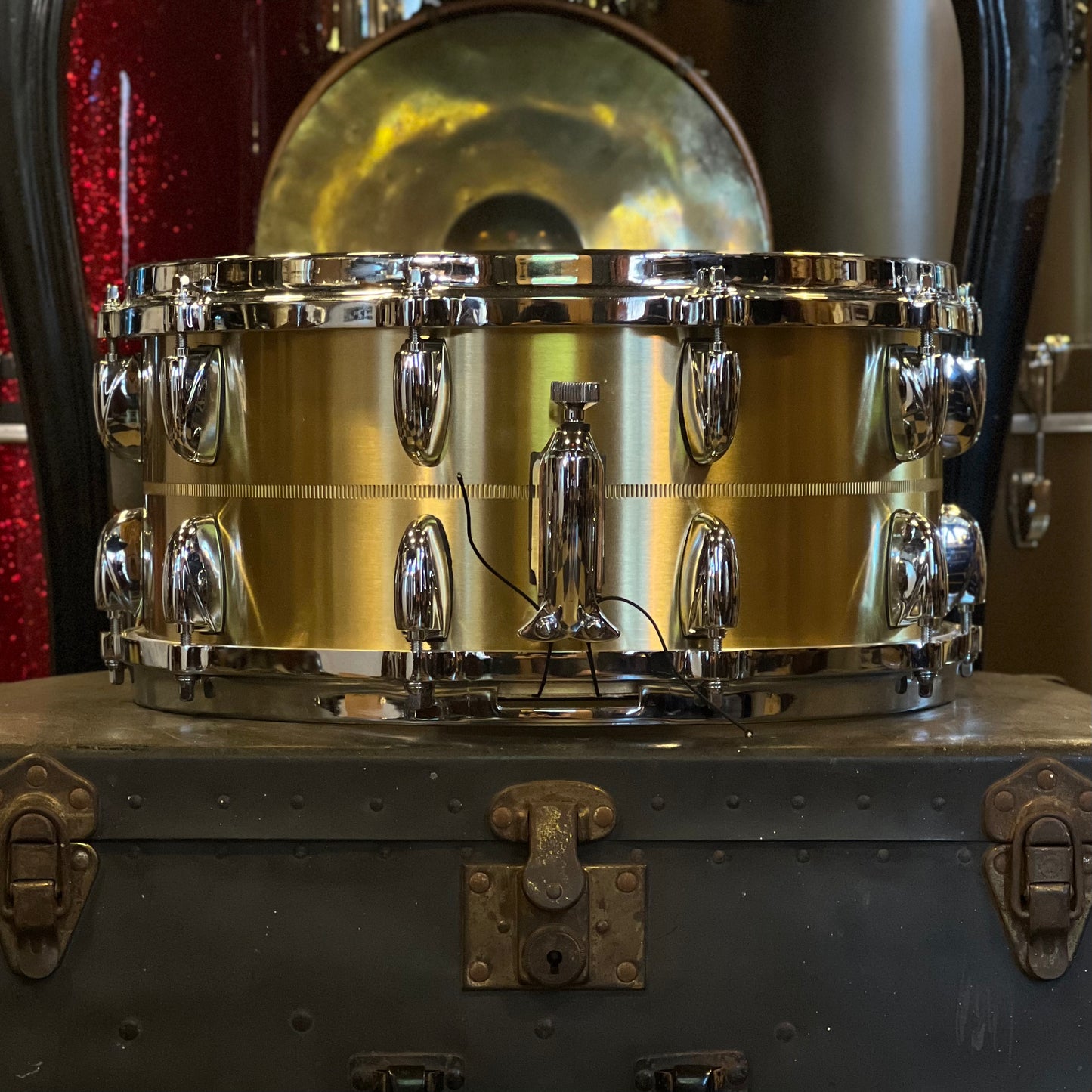 USED Gretsch 6.5x14 Bell Brass Snare Drum