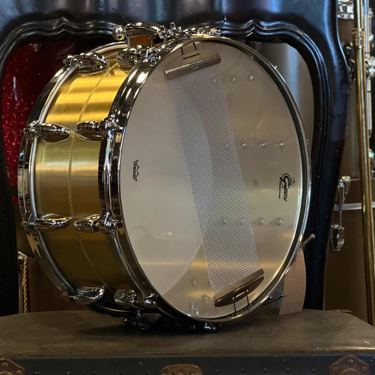 USED Gretsch 6.5x14 Bell Brass Snare Drum