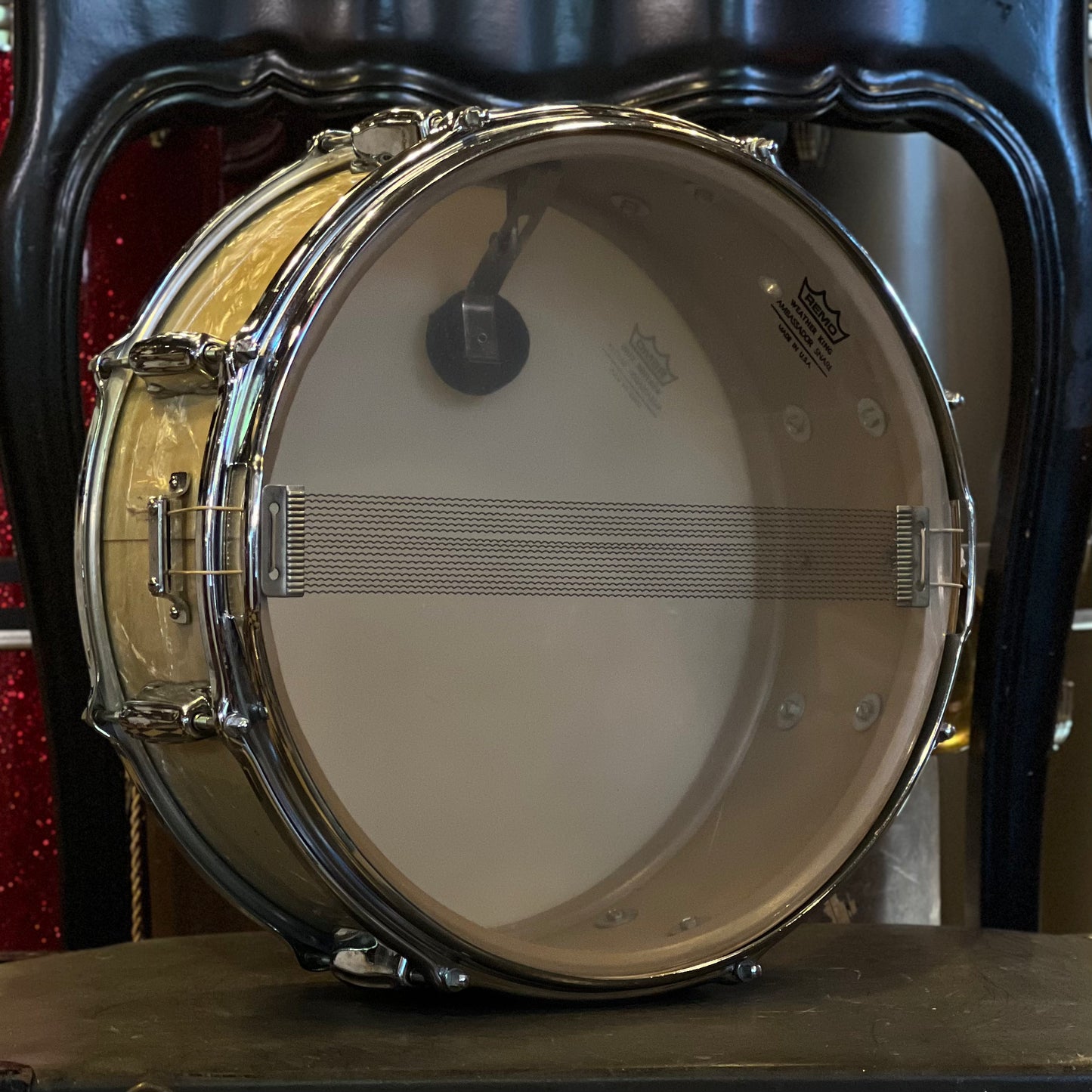 VINTAGE 1960's Slingerland 5.5x14 Student Model in White Marine Pearl