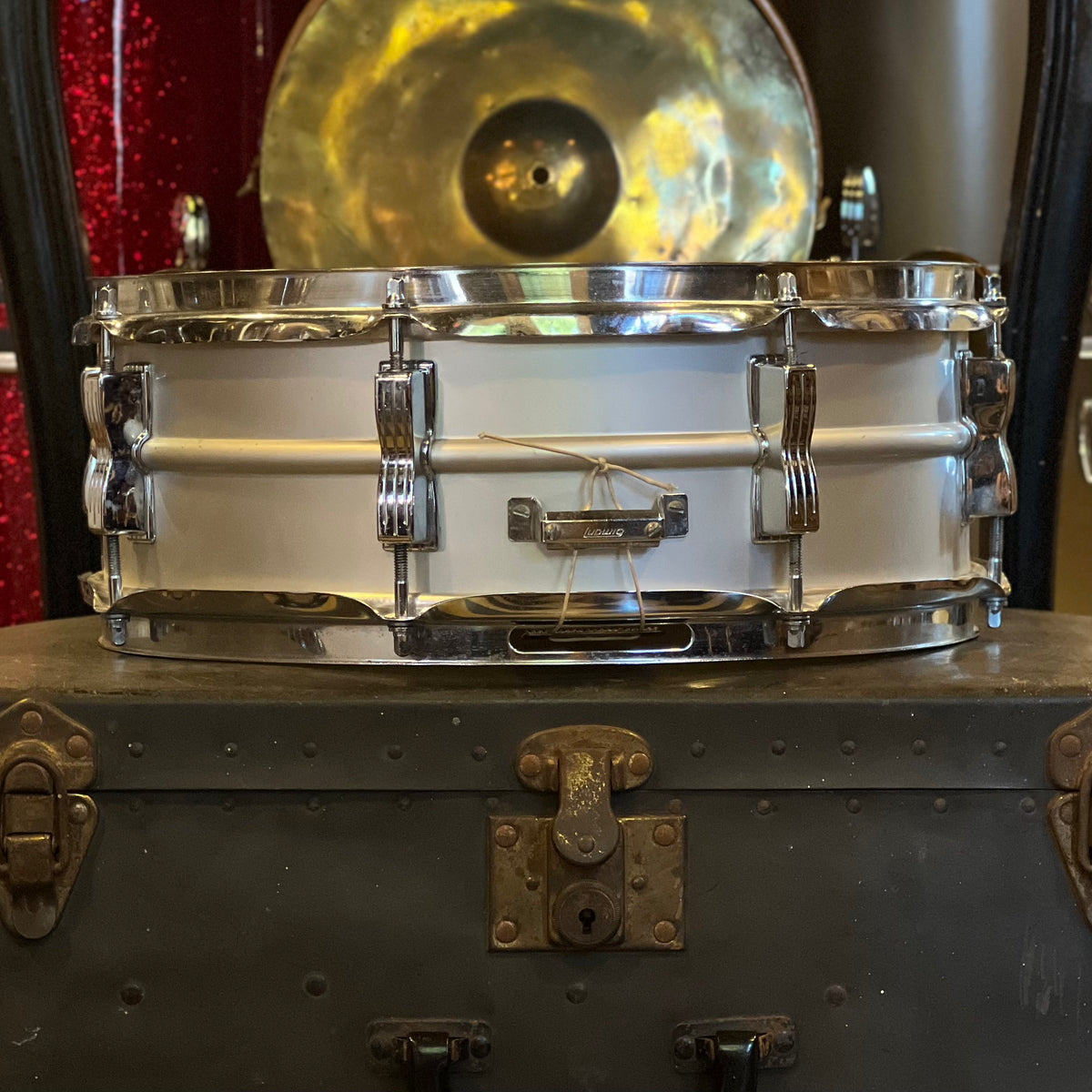 VINTAGE 1970's Ludwig 5x14 Acrolite Snare Drum Badges Drum Shop