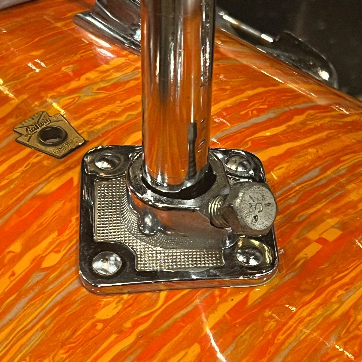 VINTAGE 1968 Ludwig Hollywood Outfit in Mod Orange - 14x22, 8x12, 9x13, 16x16