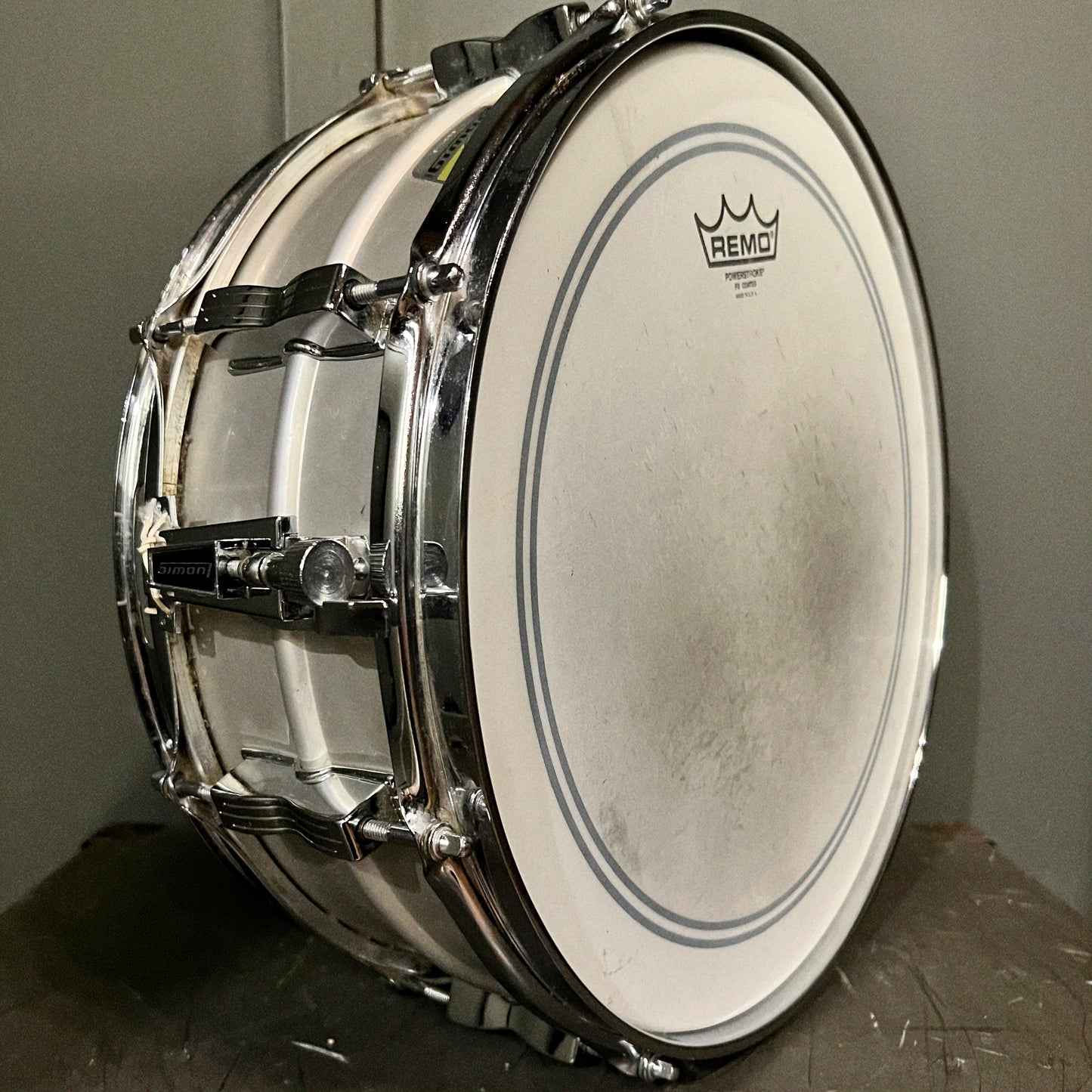 VINTAGE 1970's Ludwig 5x14 No. 404 Acrolite Aluminum Snare Drum