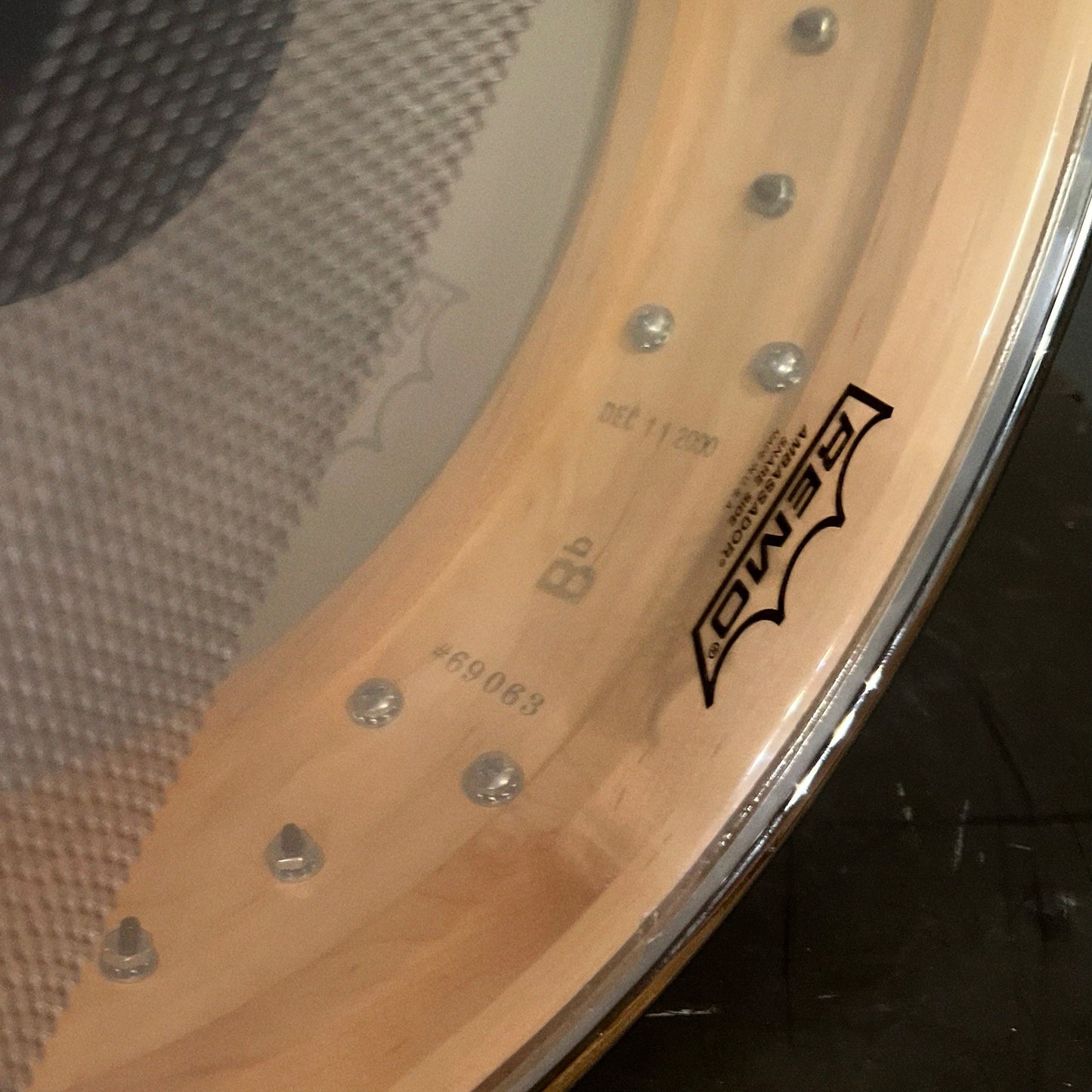 USED 2000 DW Craviotto 4x14 Solid Shell Maple Snare Drum in Satin Natural