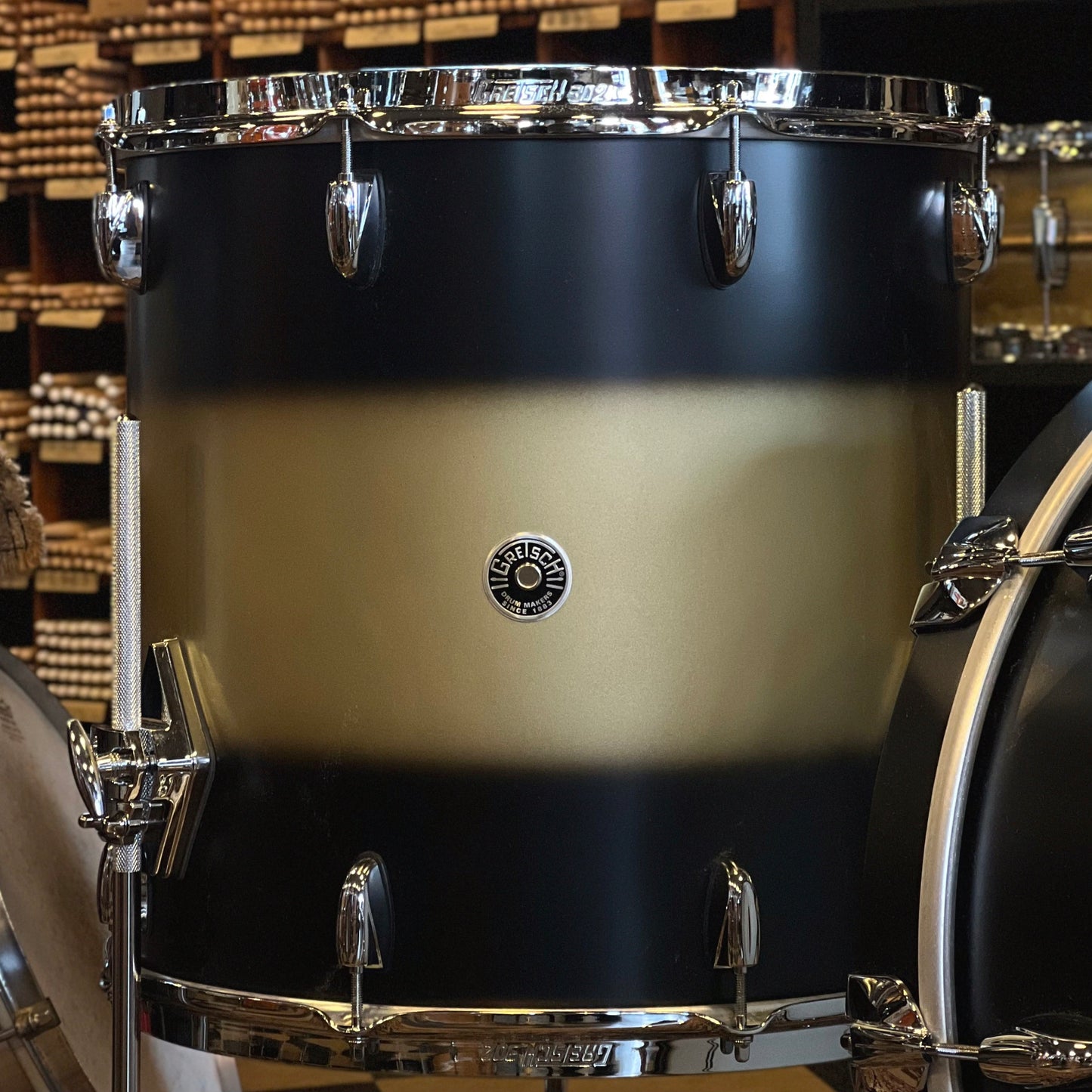 NEW Gretsch Brooklyn Drum Set in Black Gold Duco - 14x22, 9x13 ,16x16