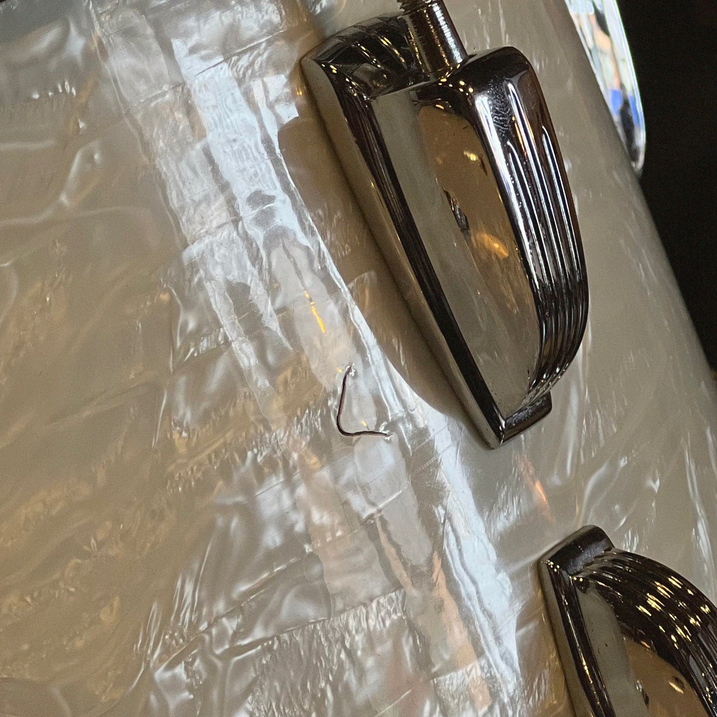 VINTAGE 1958 WFL Buddy Rich Super Classic Outfit in White Marine Pearl - 14x22, 9x13, 16x16, 5.5x14 Snare