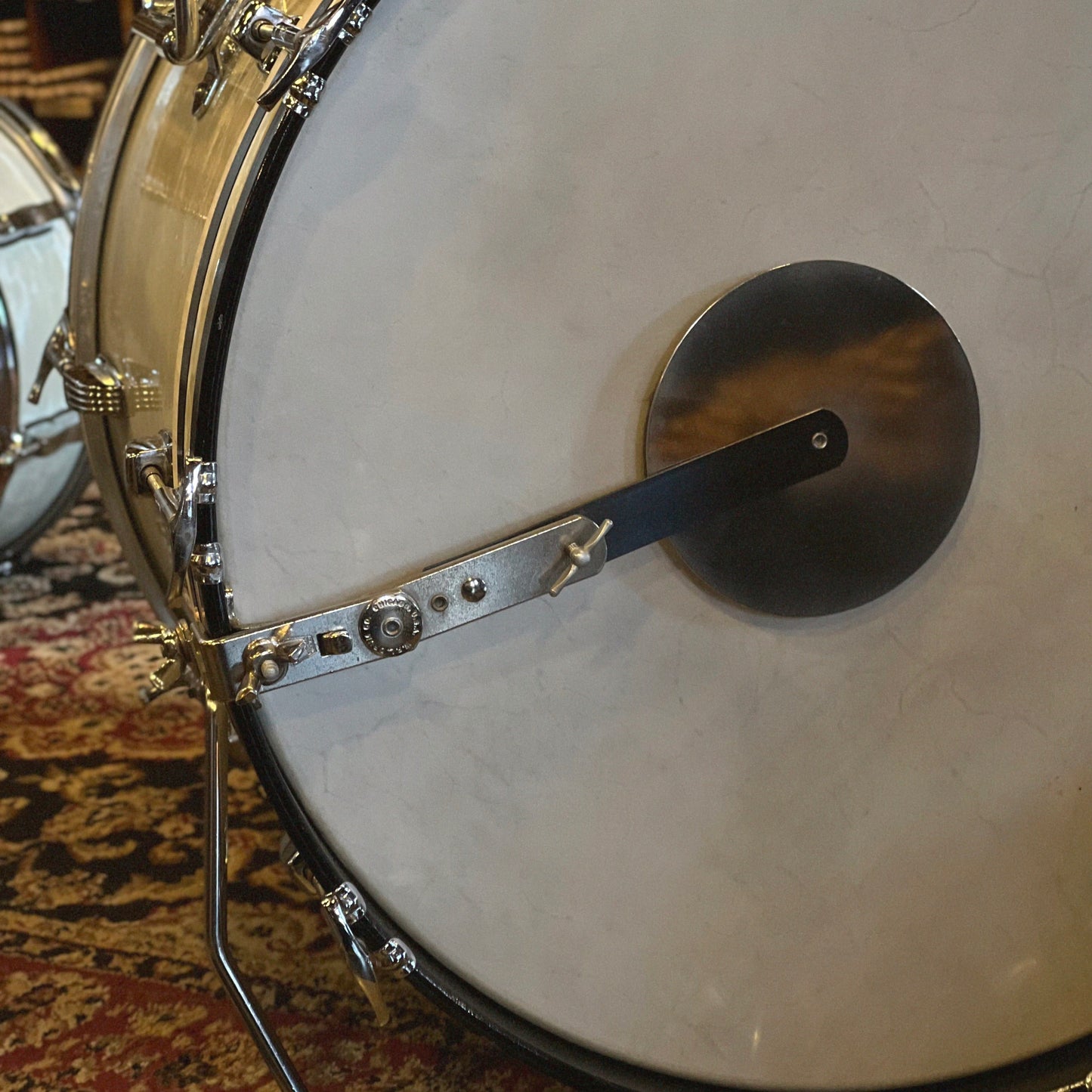 VINTAGE 1958 WFL Buddy Rich Super Classic Outfit in White Marine Pearl - 14x22, 9x13, 16x16, 5.5x14 Snare